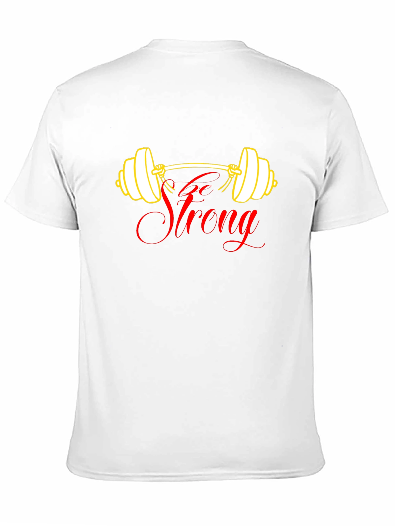 Go Strong Black T-Shirt - Weightlifting Design