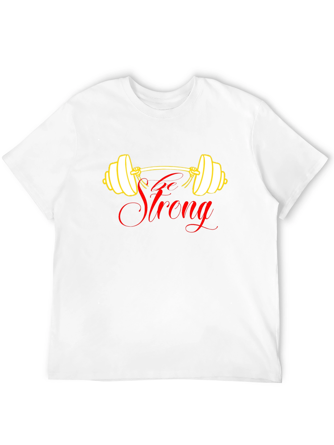 Go Strong Black T-Shirt - Weightlifting Design
