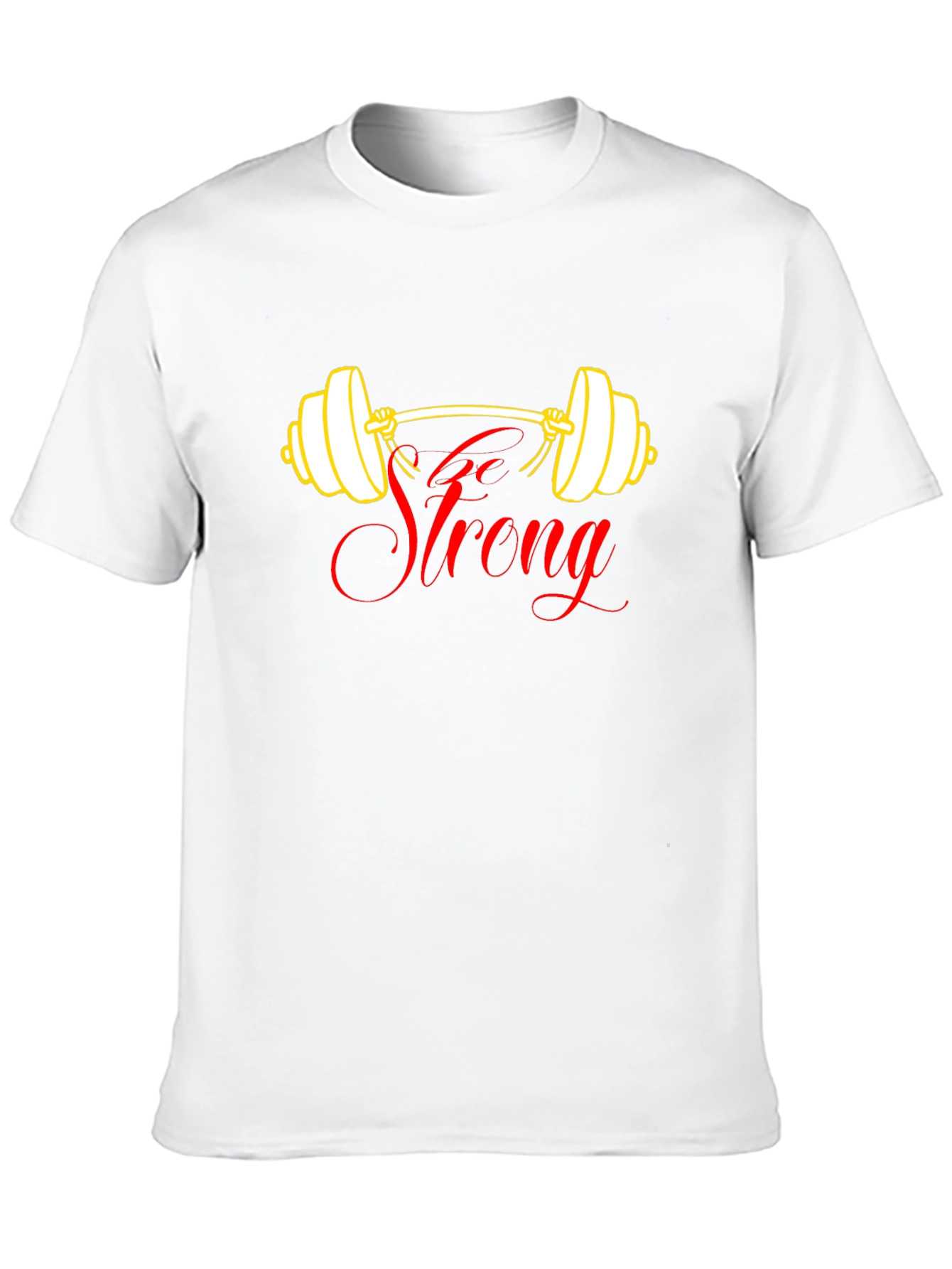 Go Strong Black T-Shirt - Weightlifting Design