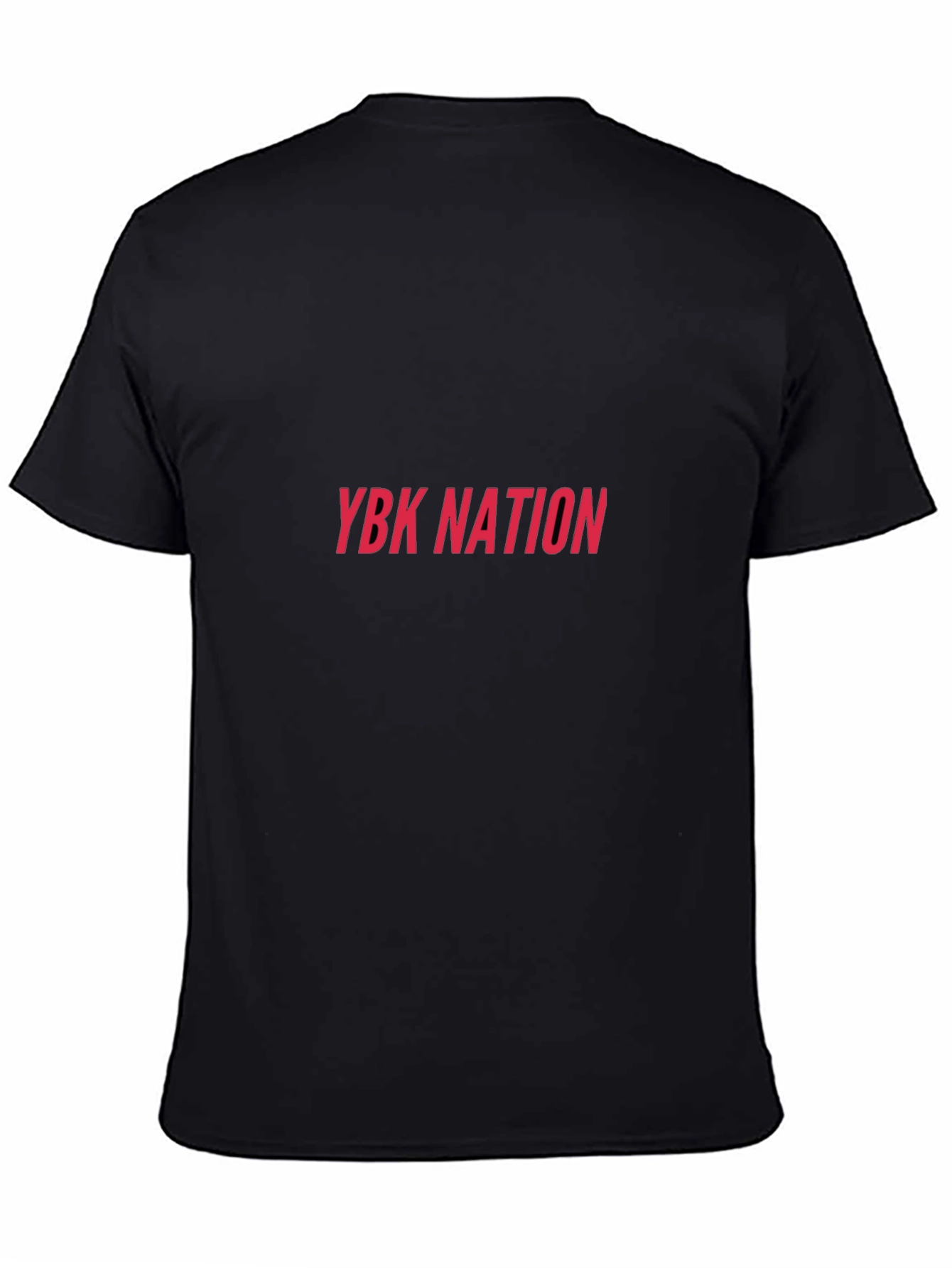 YBK Nation Black Tee - Stylish Graphic Print