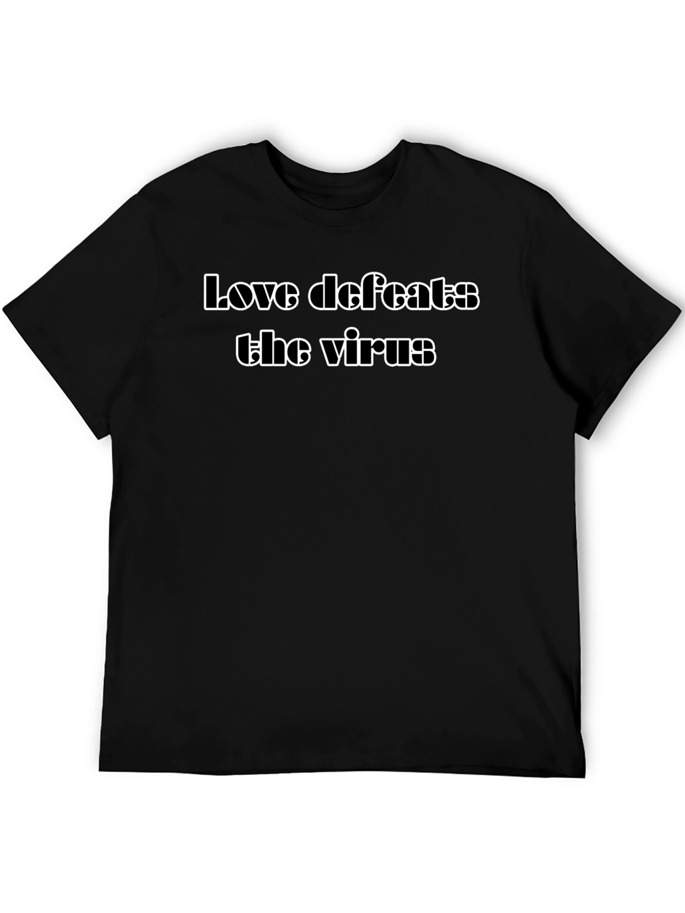 Love Defeats the Virus Graphic T-Shirt