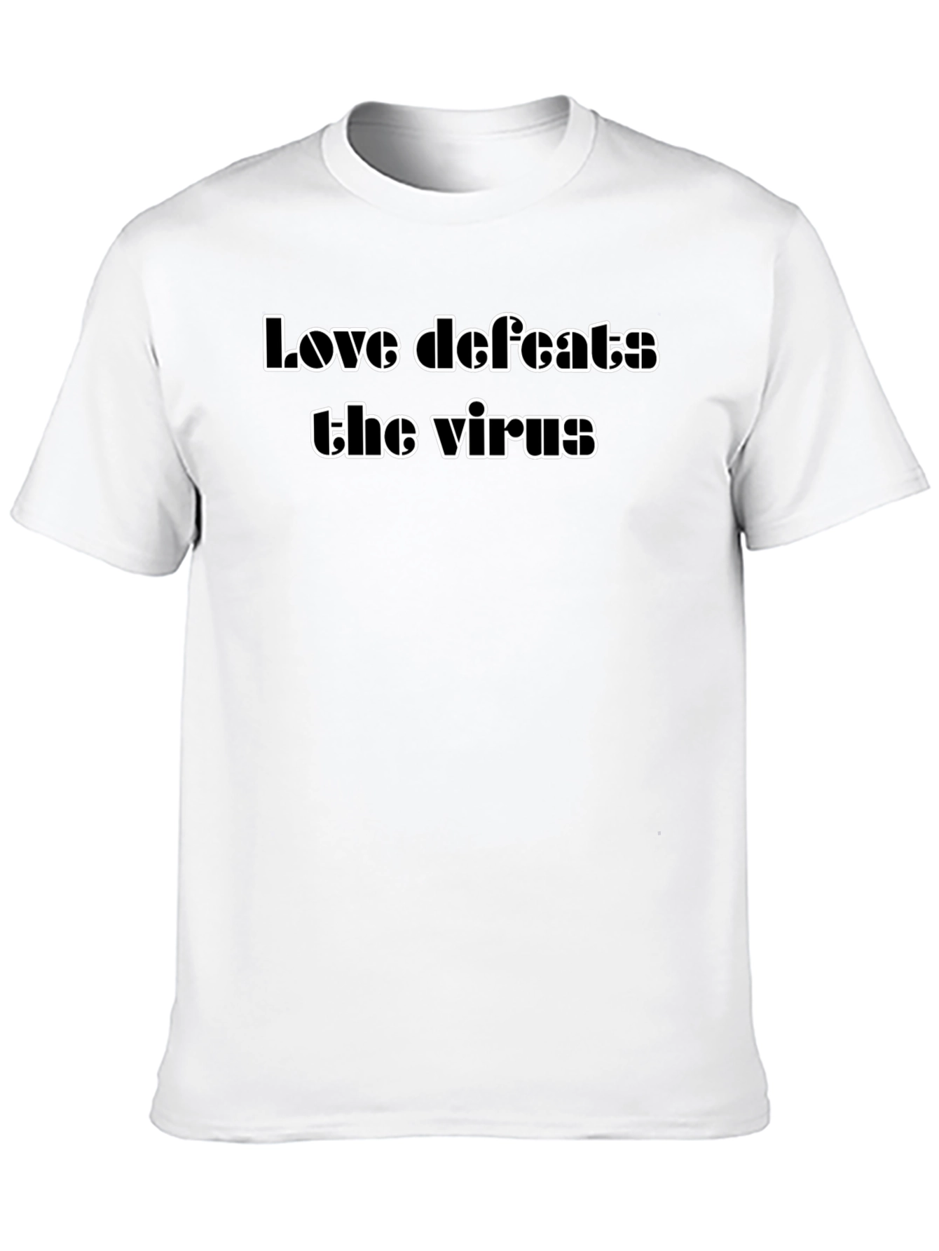 Love Defeats the Virus Graphic T-Shirt