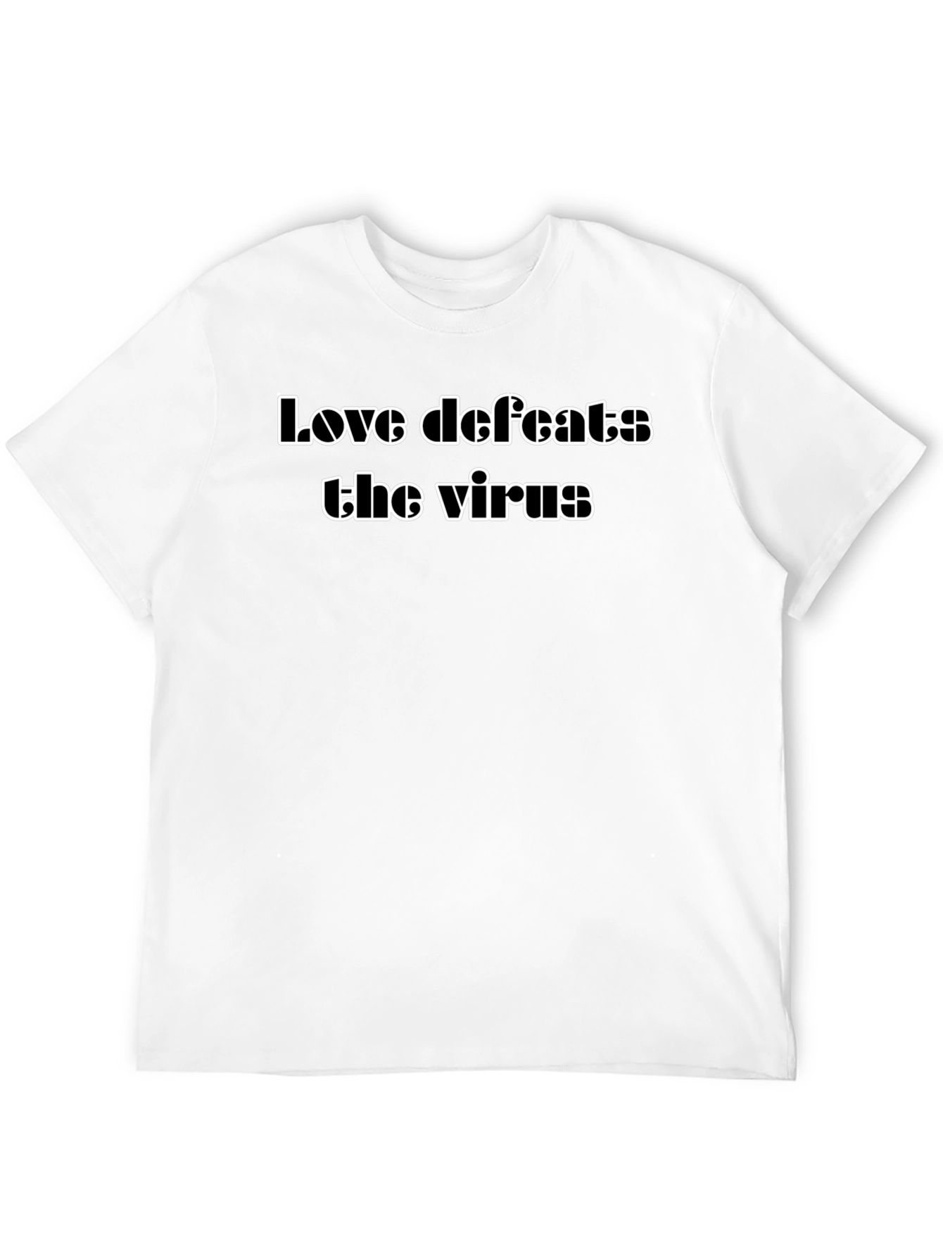 Love Defeats the Virus Graphic T-Shirt