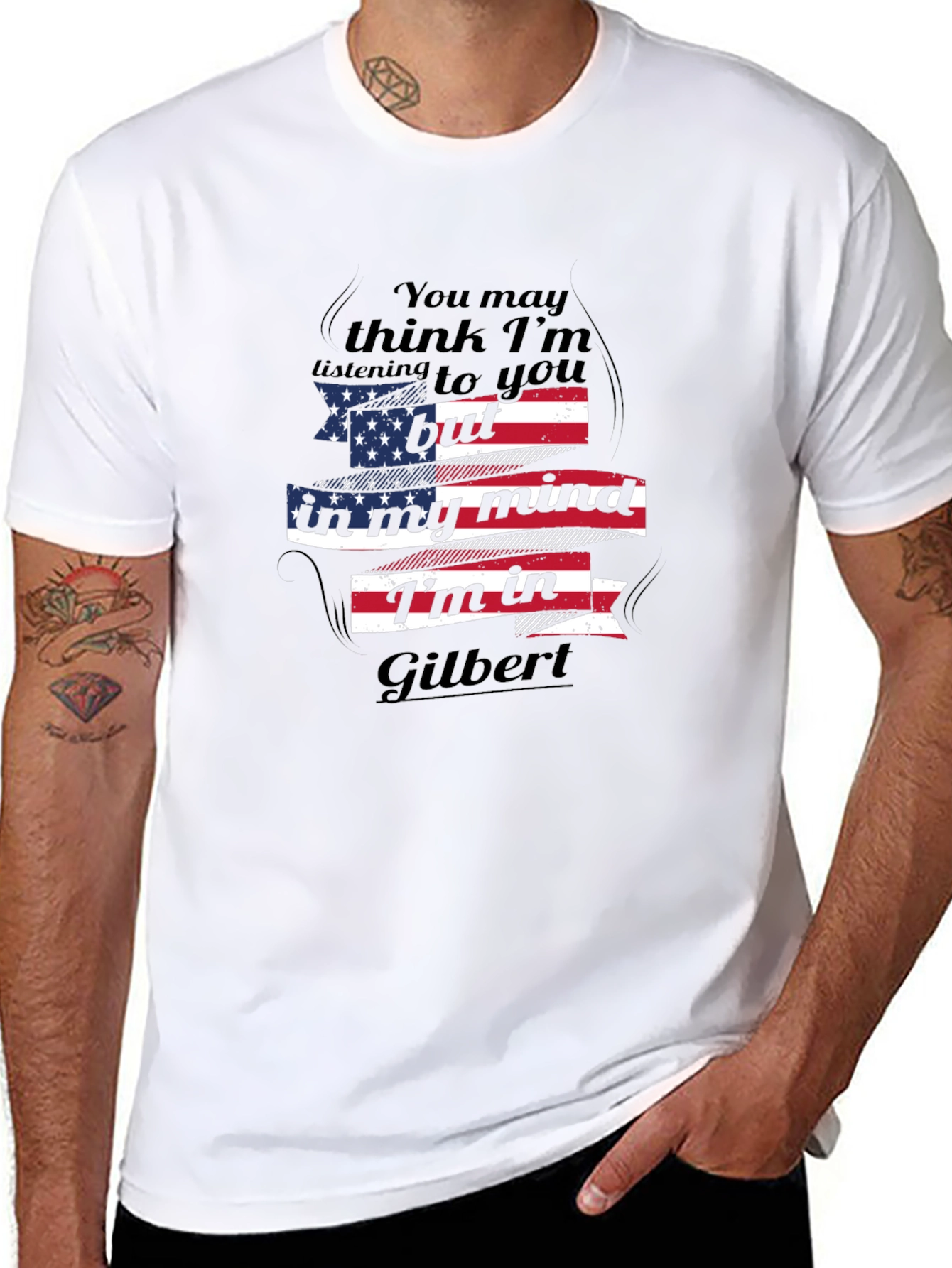 Gilbert Mind T-Shirt - Patriotic Novelty Tee