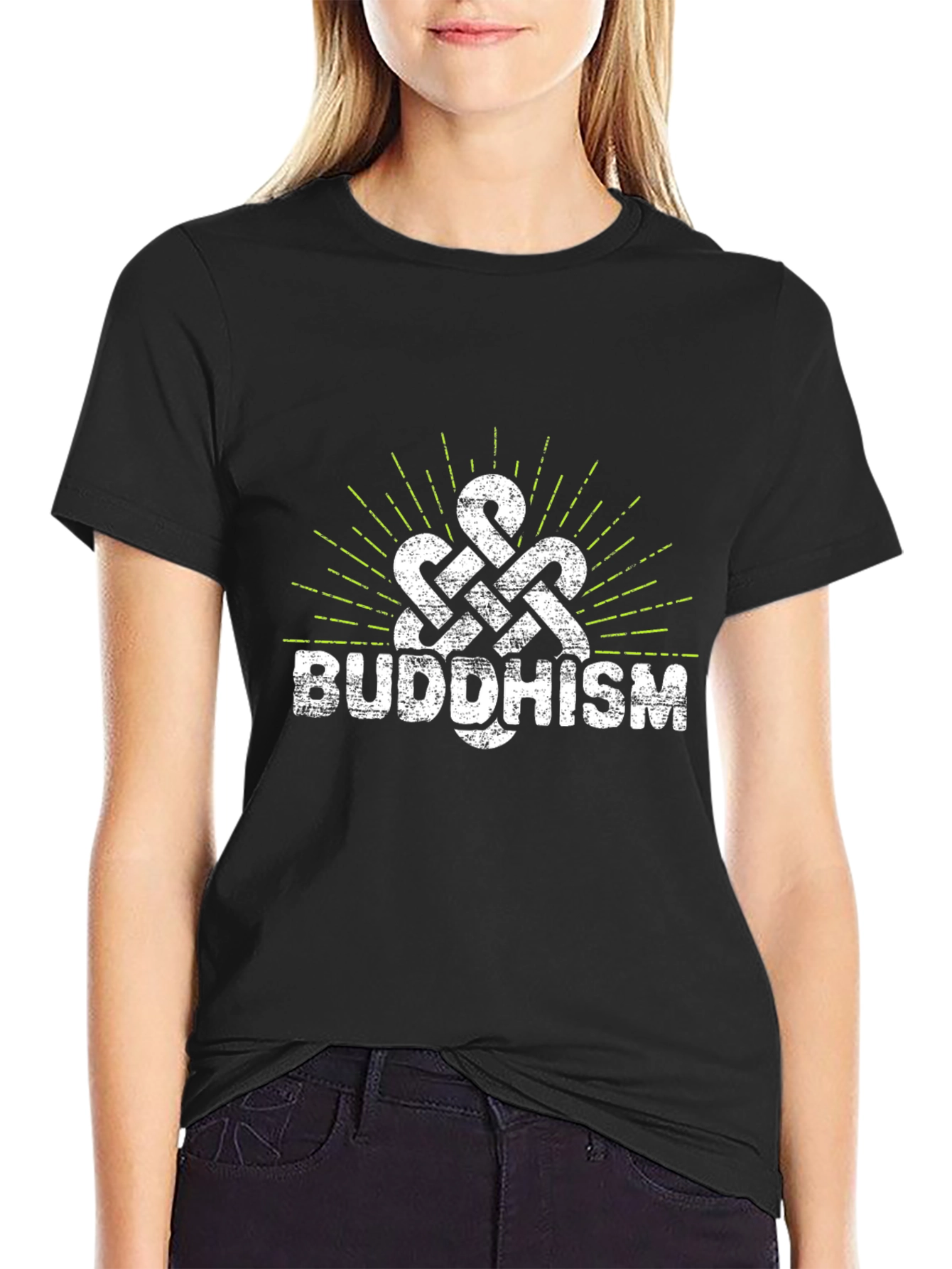 Buddhism Knot T-Shirt - Distressed Graphic Tee