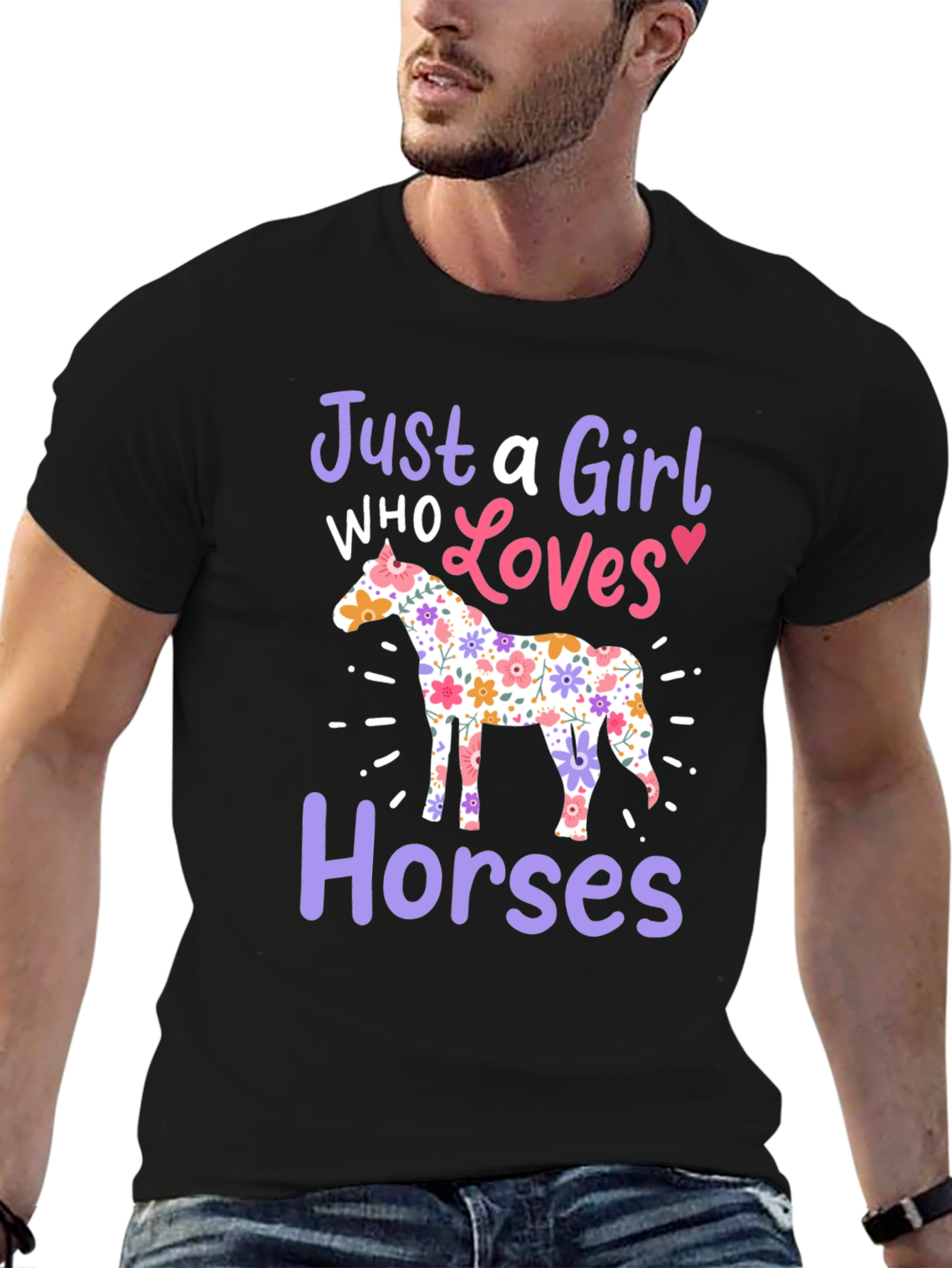 Just A Girl Who Loves Horses T-Shirt