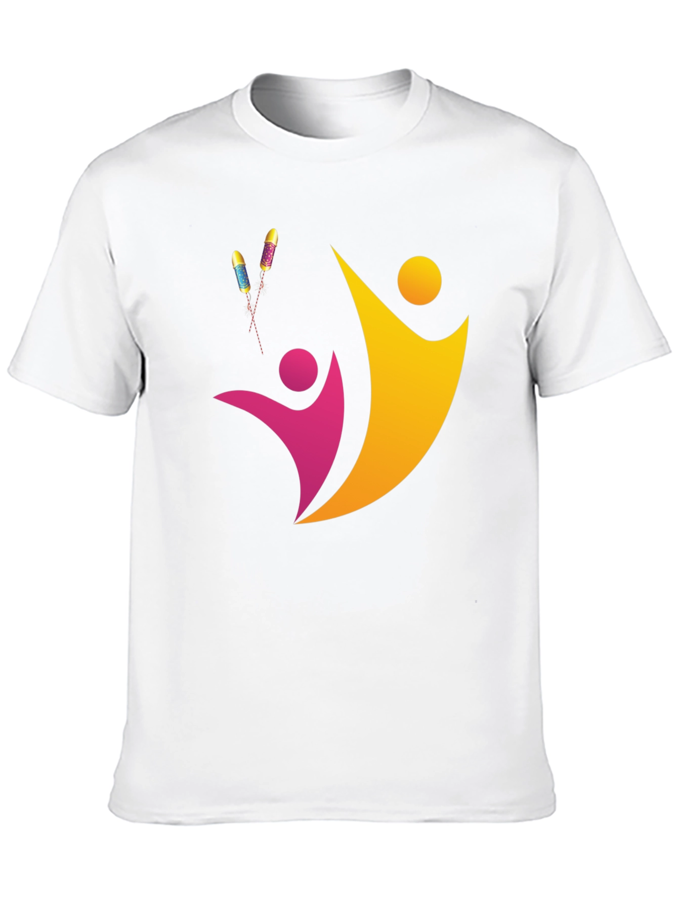 Abstract People Design Black Tee