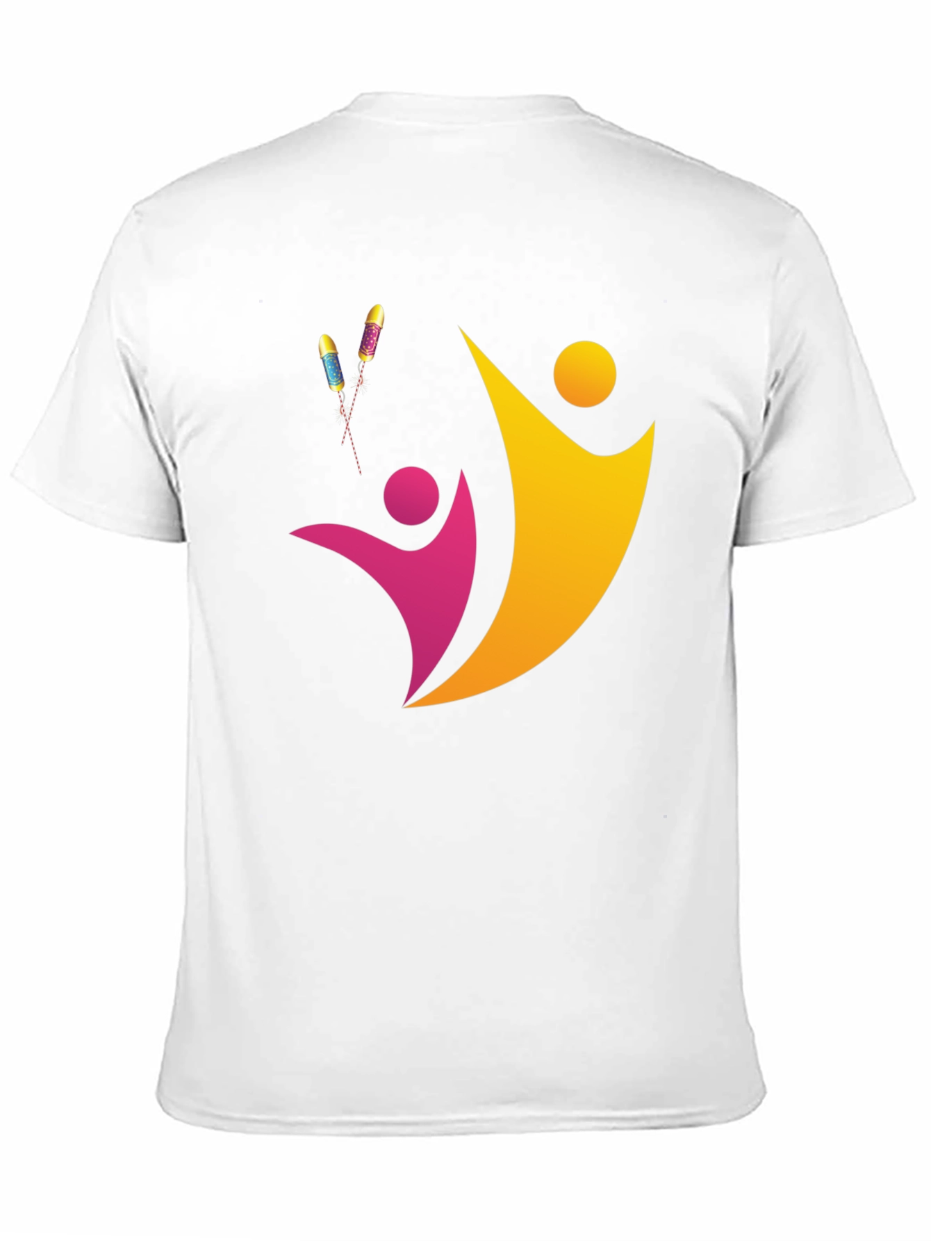 Abstract People Design Black Tee