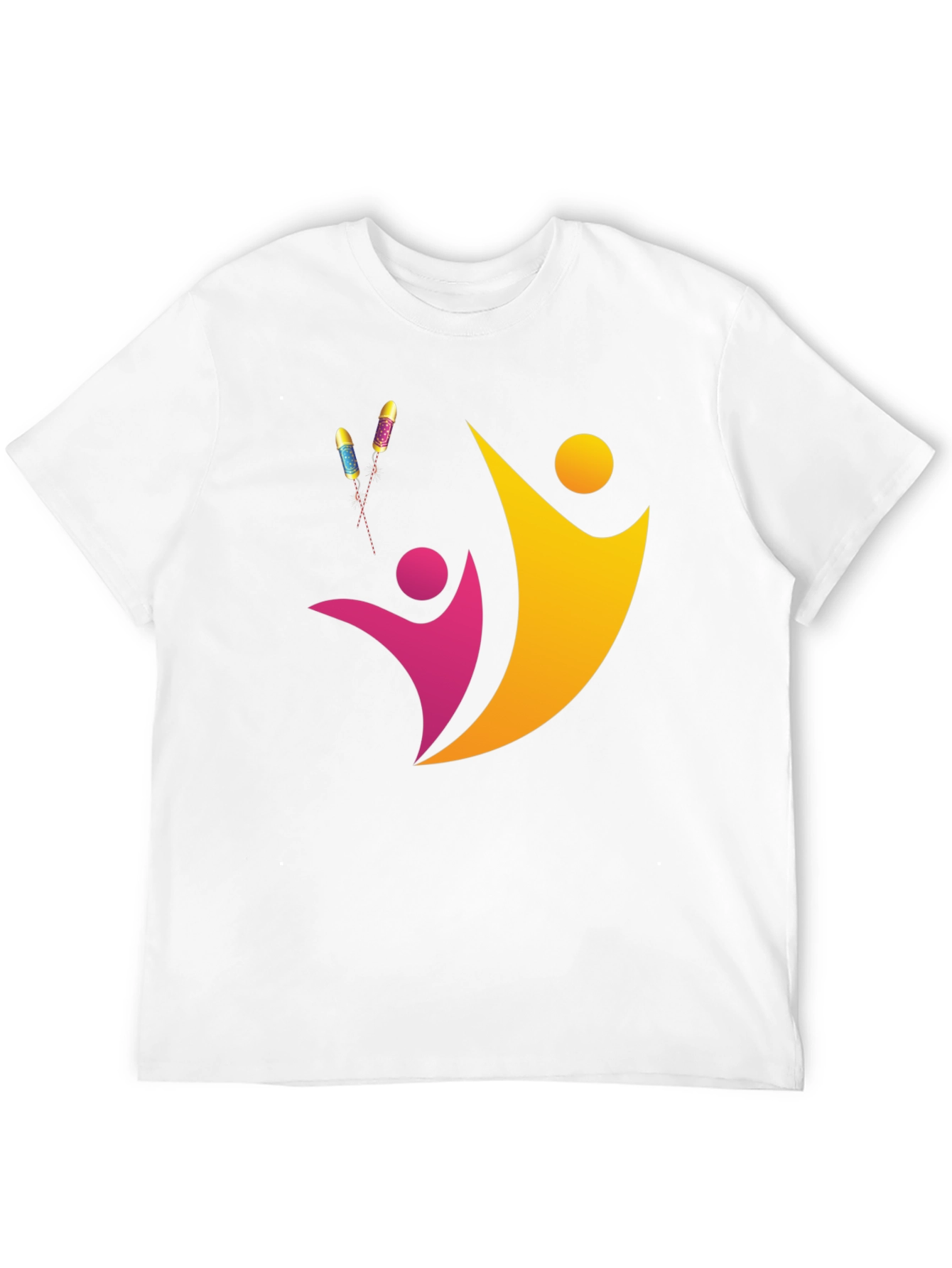 Abstract People Design Black Tee