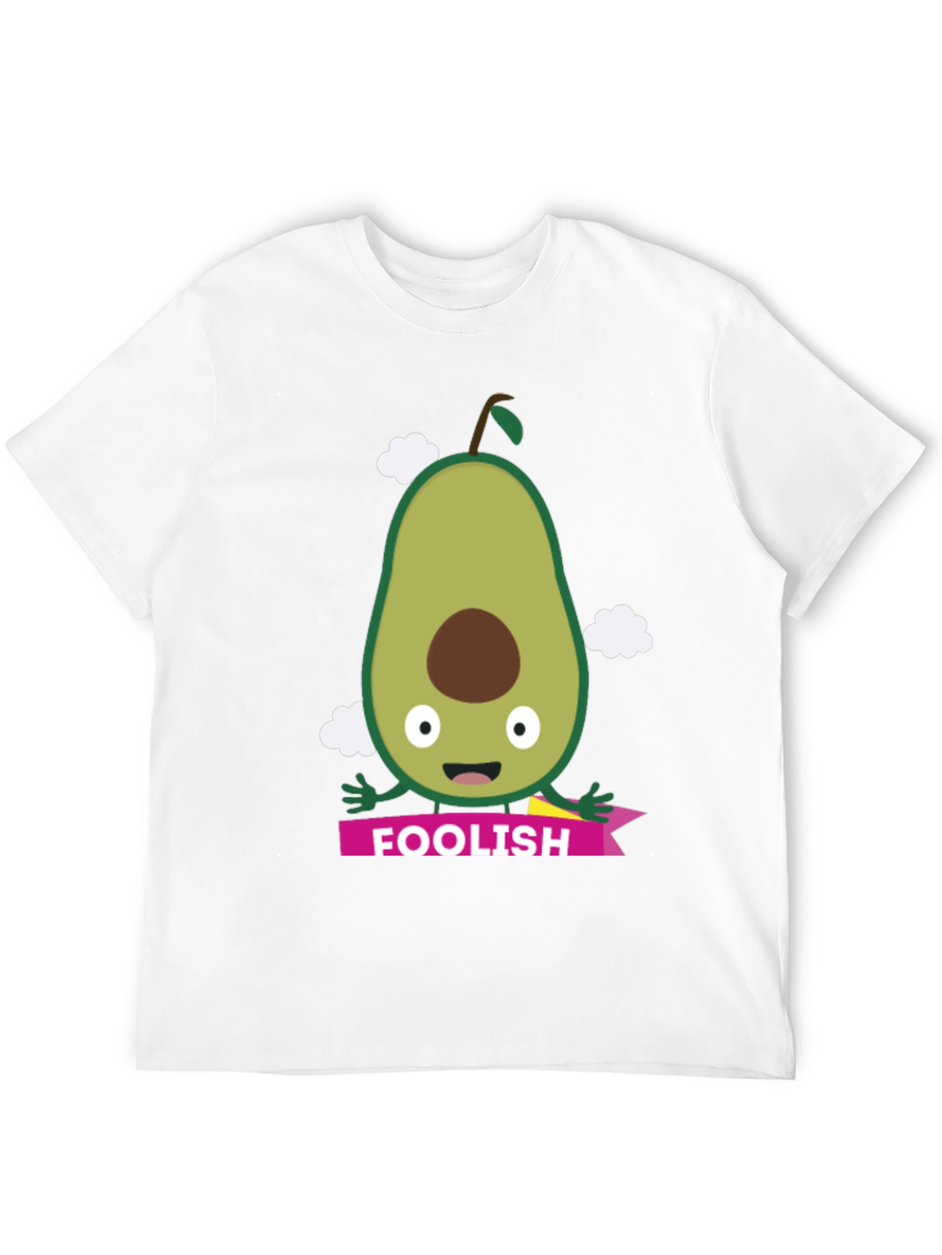 Foolish Avocado Graphic Tee - Black Cotton T-Shirt