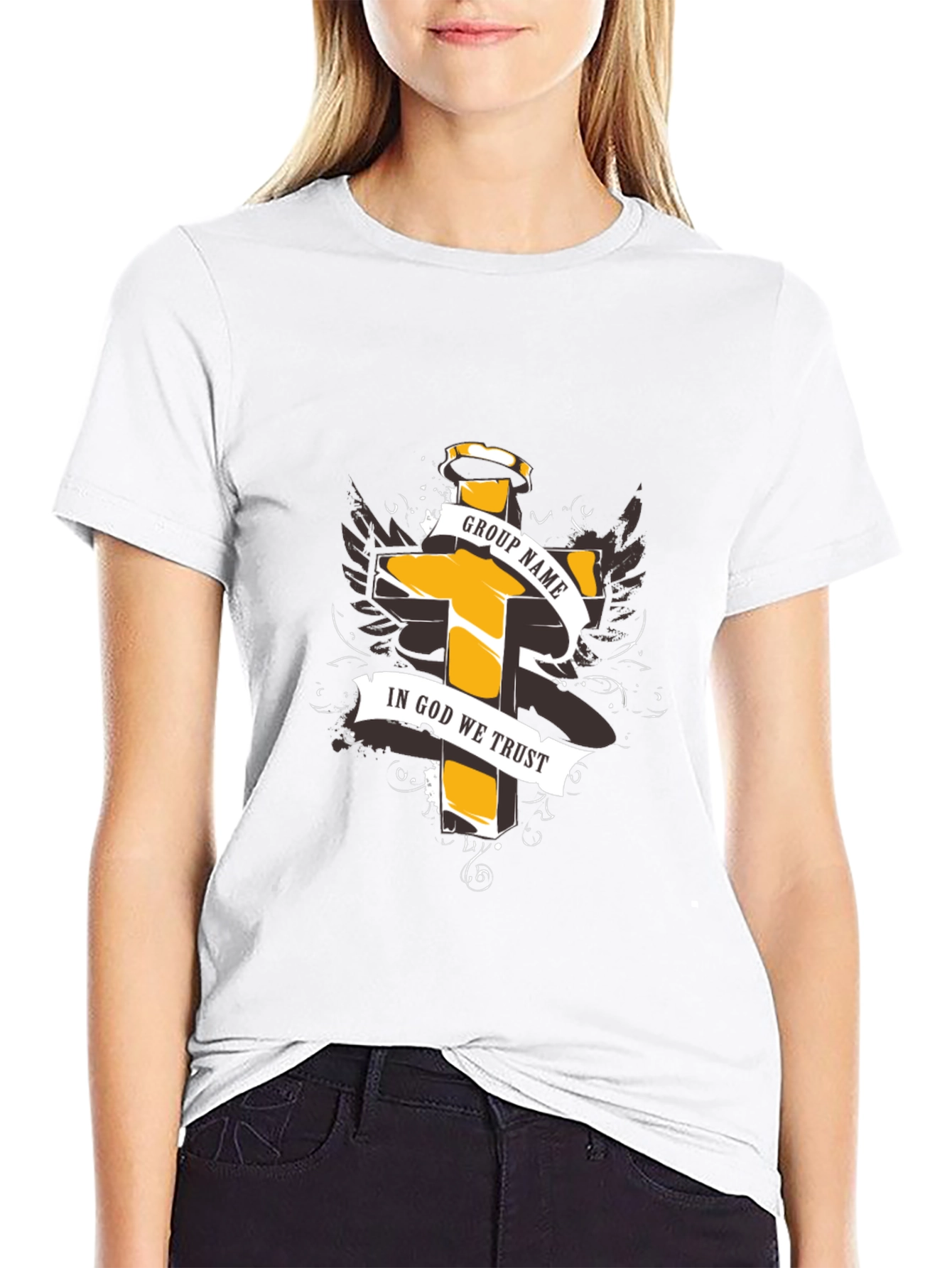 Religious Graphic T-Shirt - Cross Design