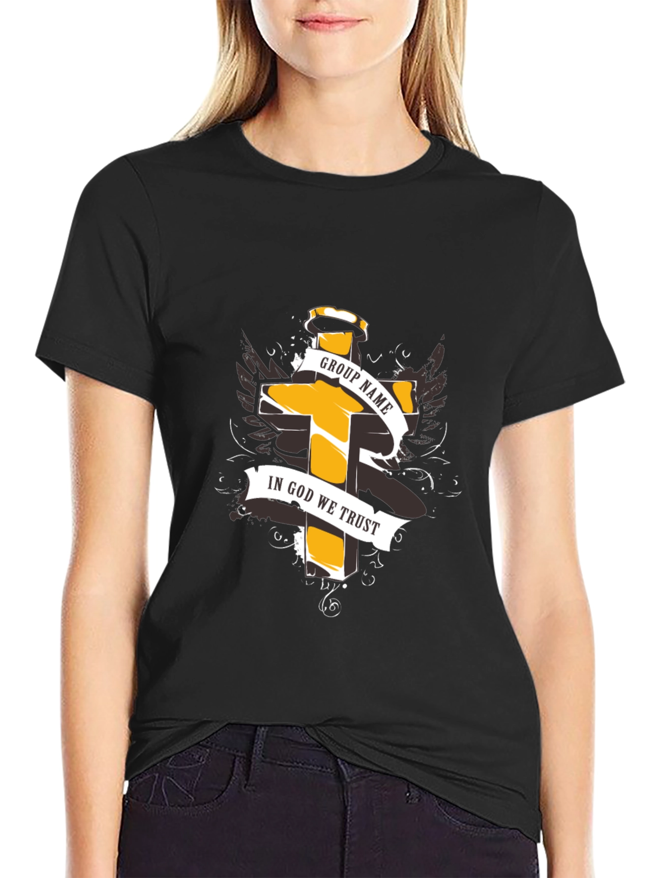 Religious Graphic T-Shirt - Cross Design