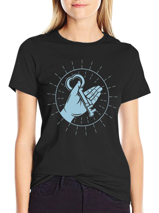 Key to My Heart Graphic Tee - Black