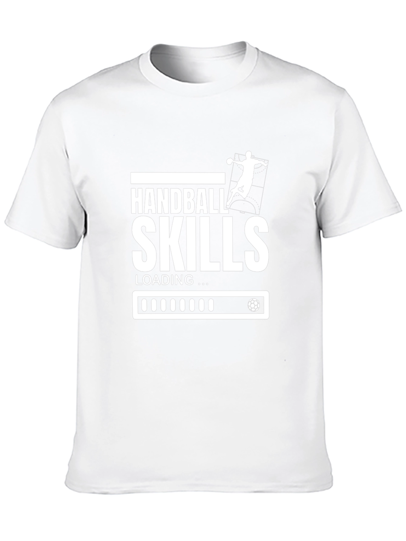 Handball Skills Loading T-Shirt - Black Graphic Tee