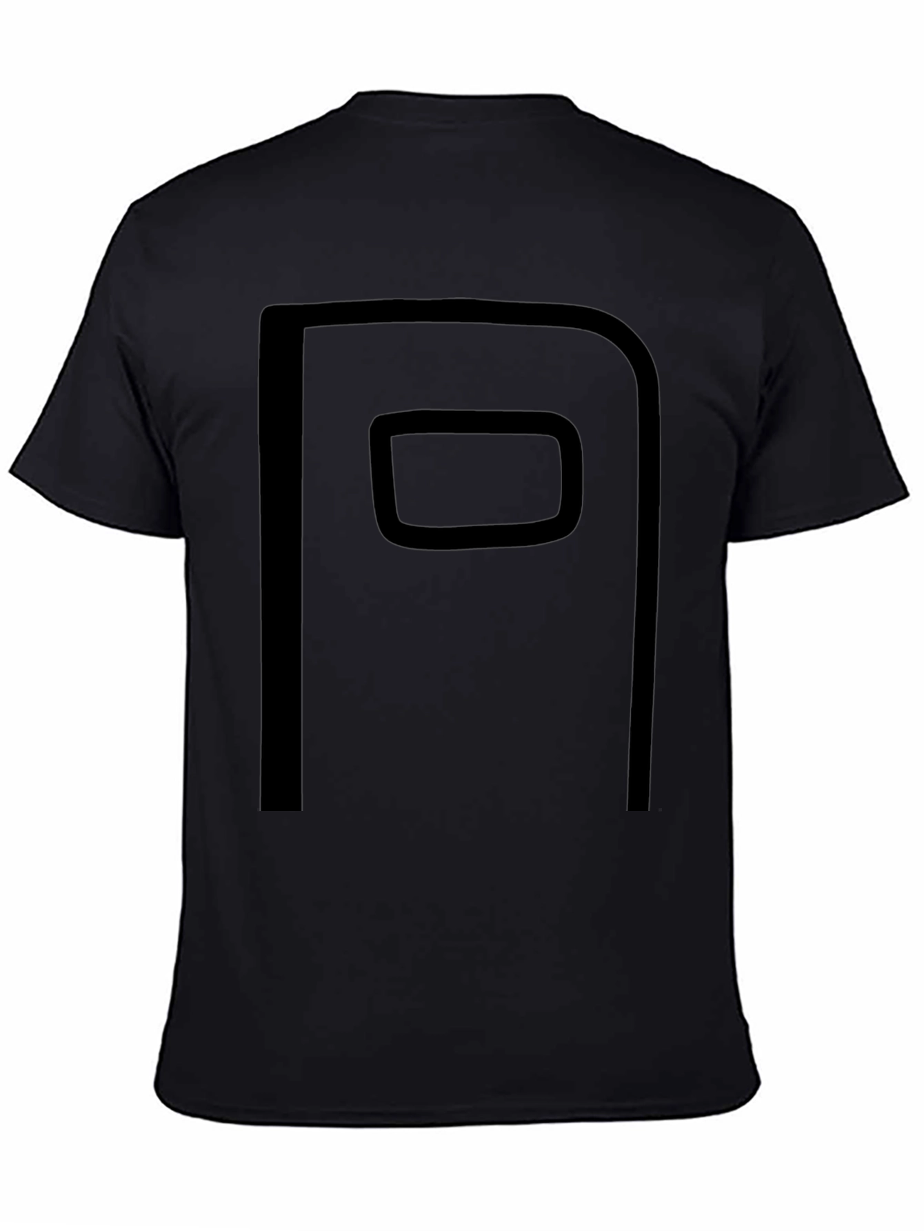 Minimalist Black T-Shirt with Graphic