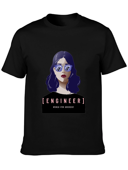 Engineer Woman Graphic Tee - Wired For Success