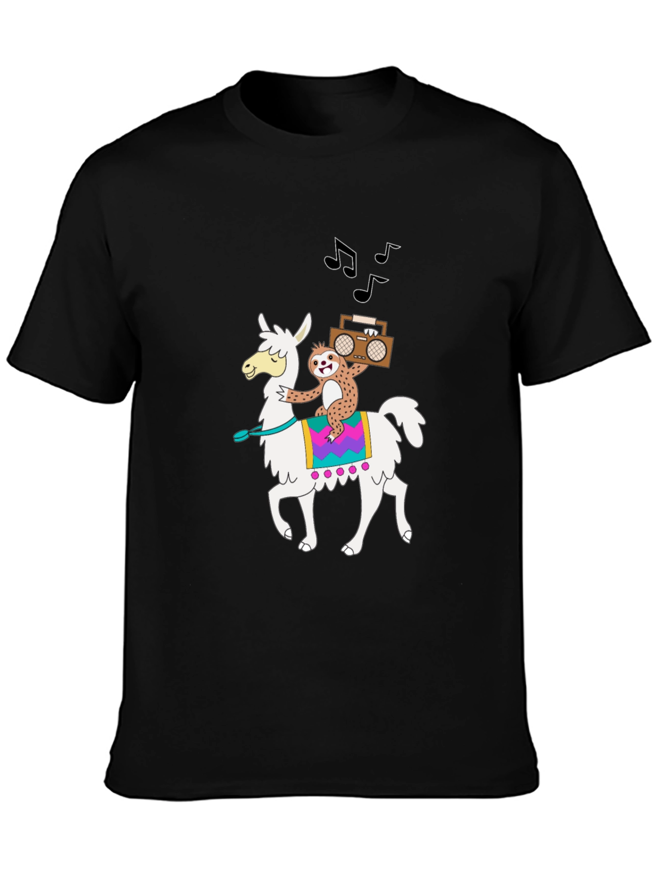Llama & Sloth T-Shirt - Cute Cartoon Graphic Tee
