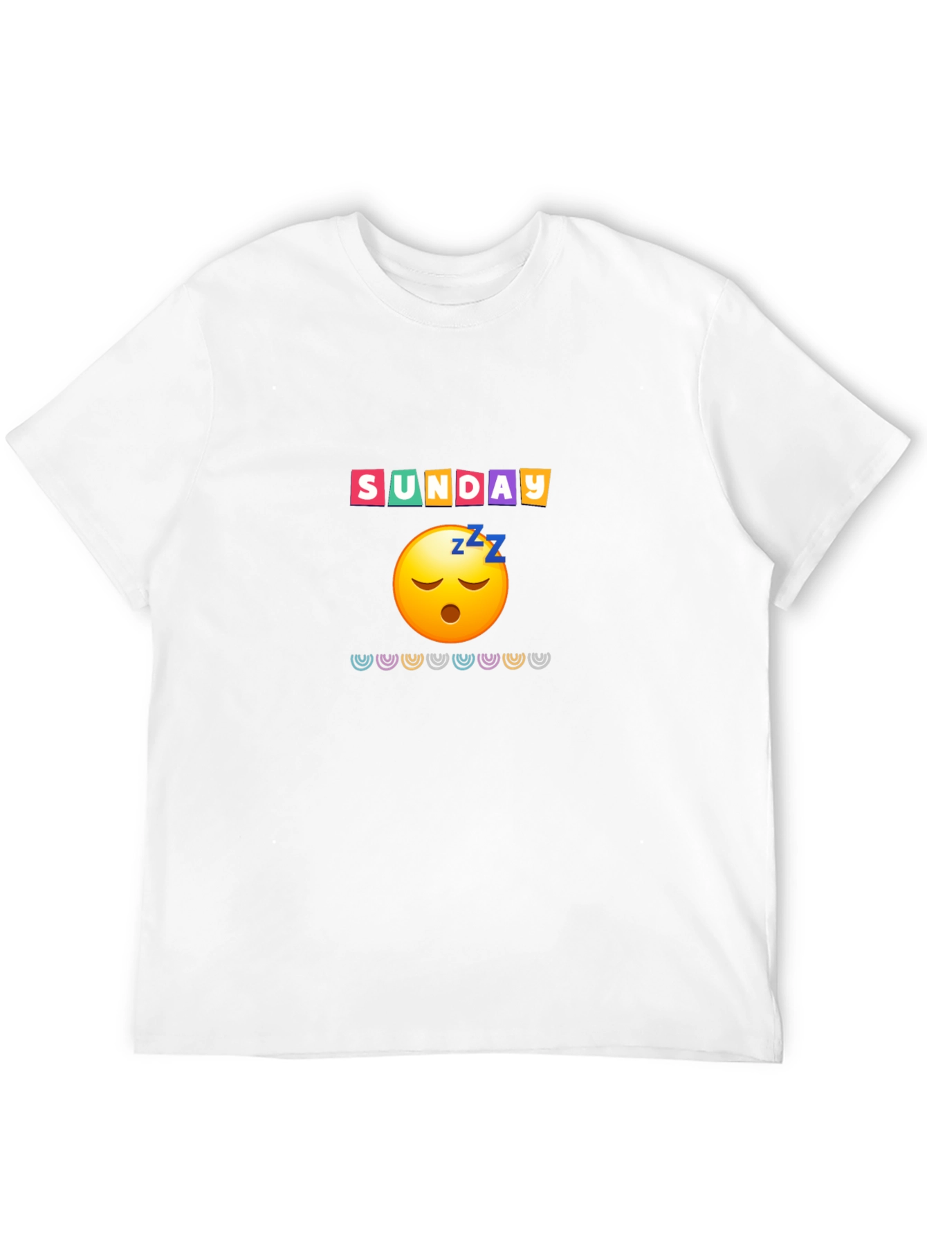 Lazy Sunday Emoji Graphic Tee - Relaxed Fit