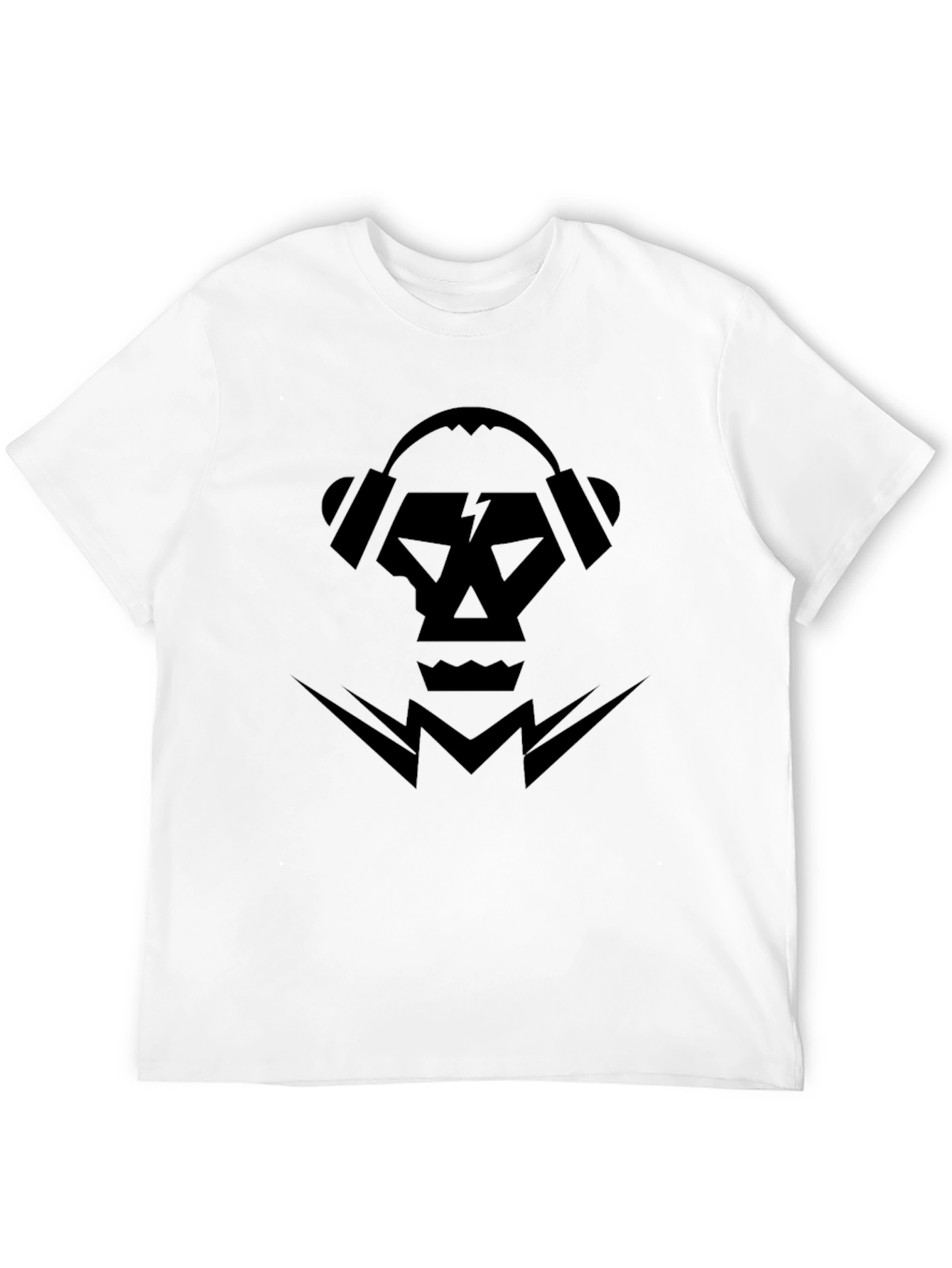 Skull & Headphones Graphic Tee - Modern Style