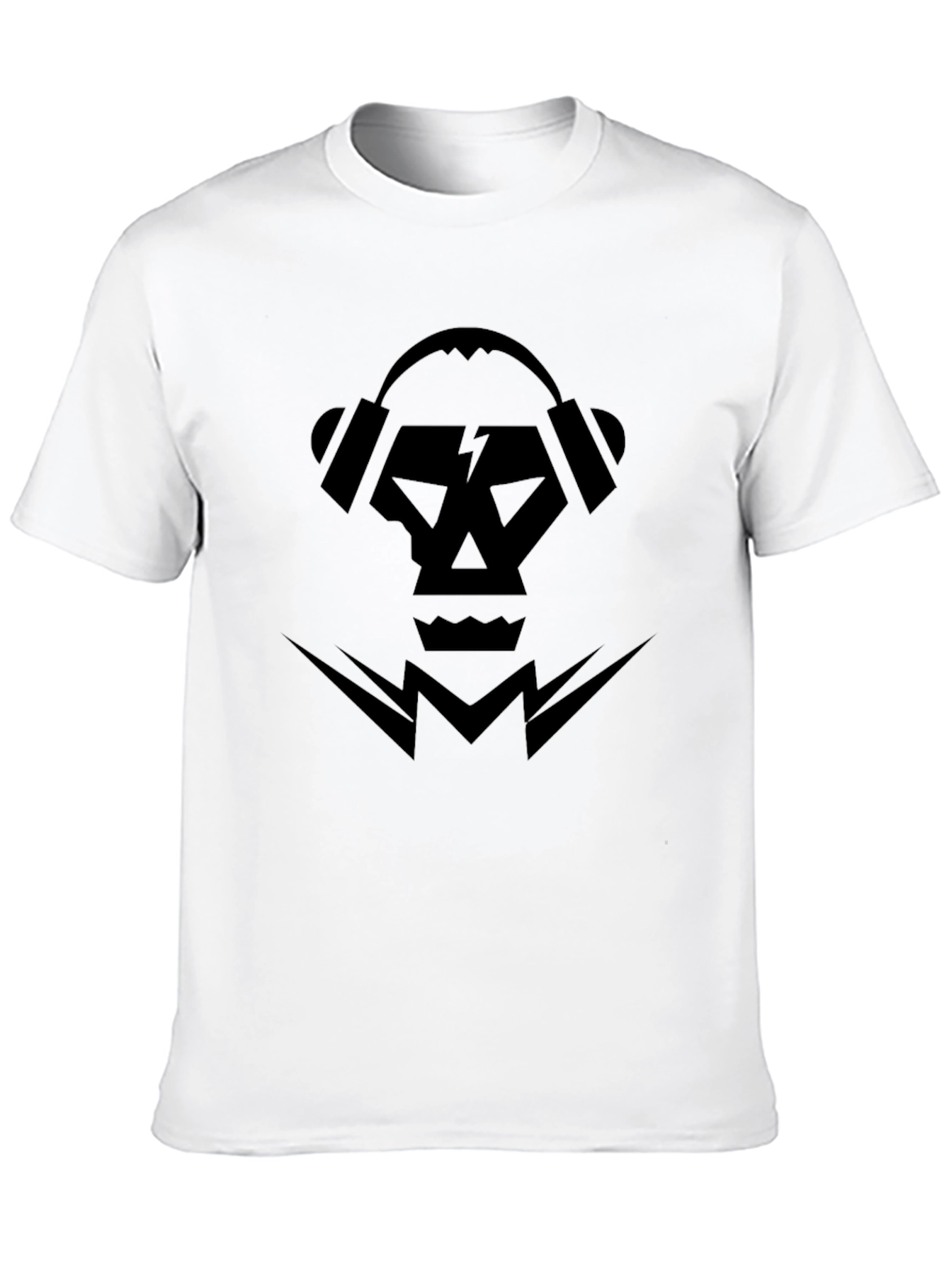 Skull & Headphones Graphic Tee - Modern Style