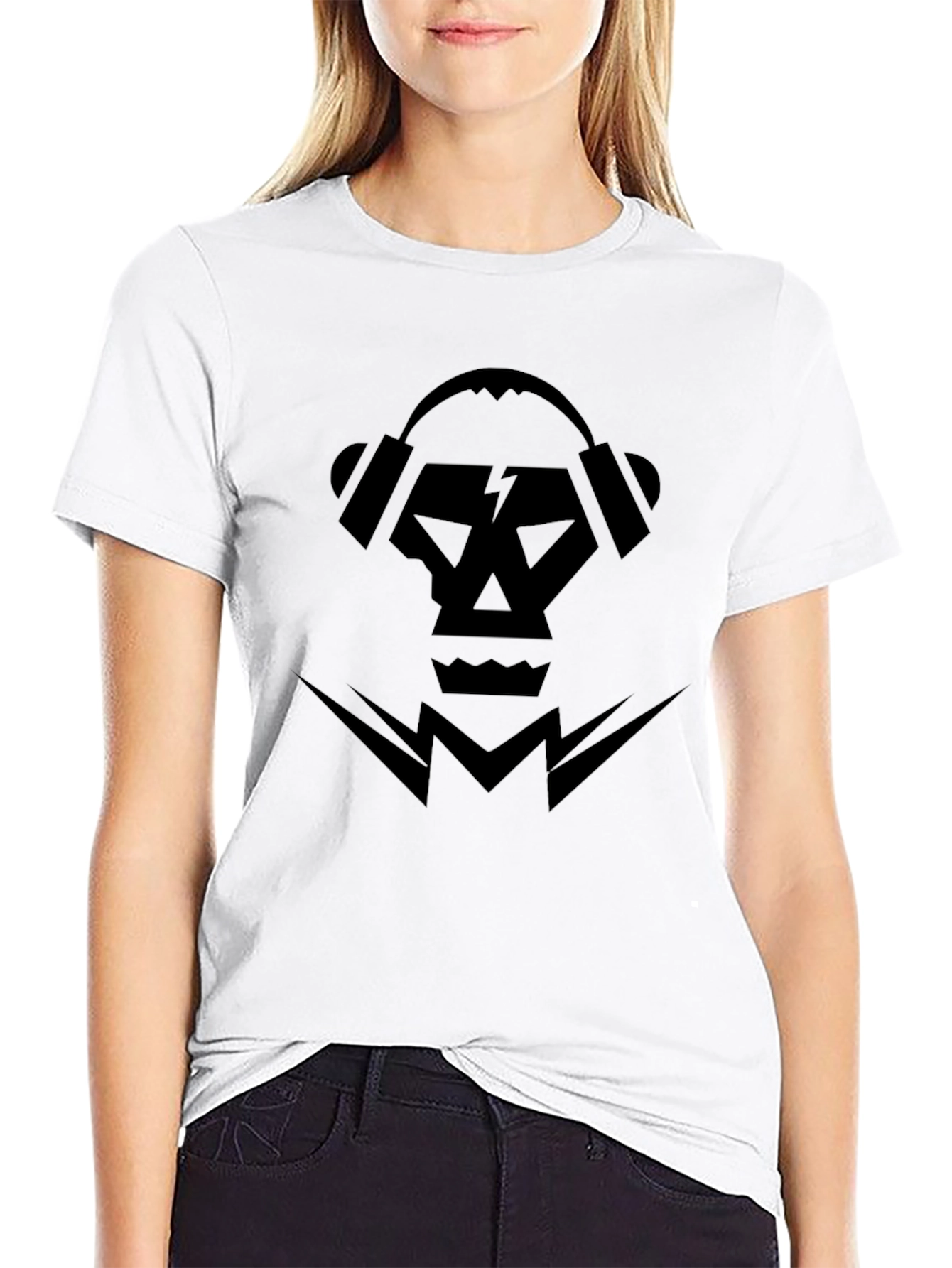 Skull & Headphones Graphic Tee - Modern Style