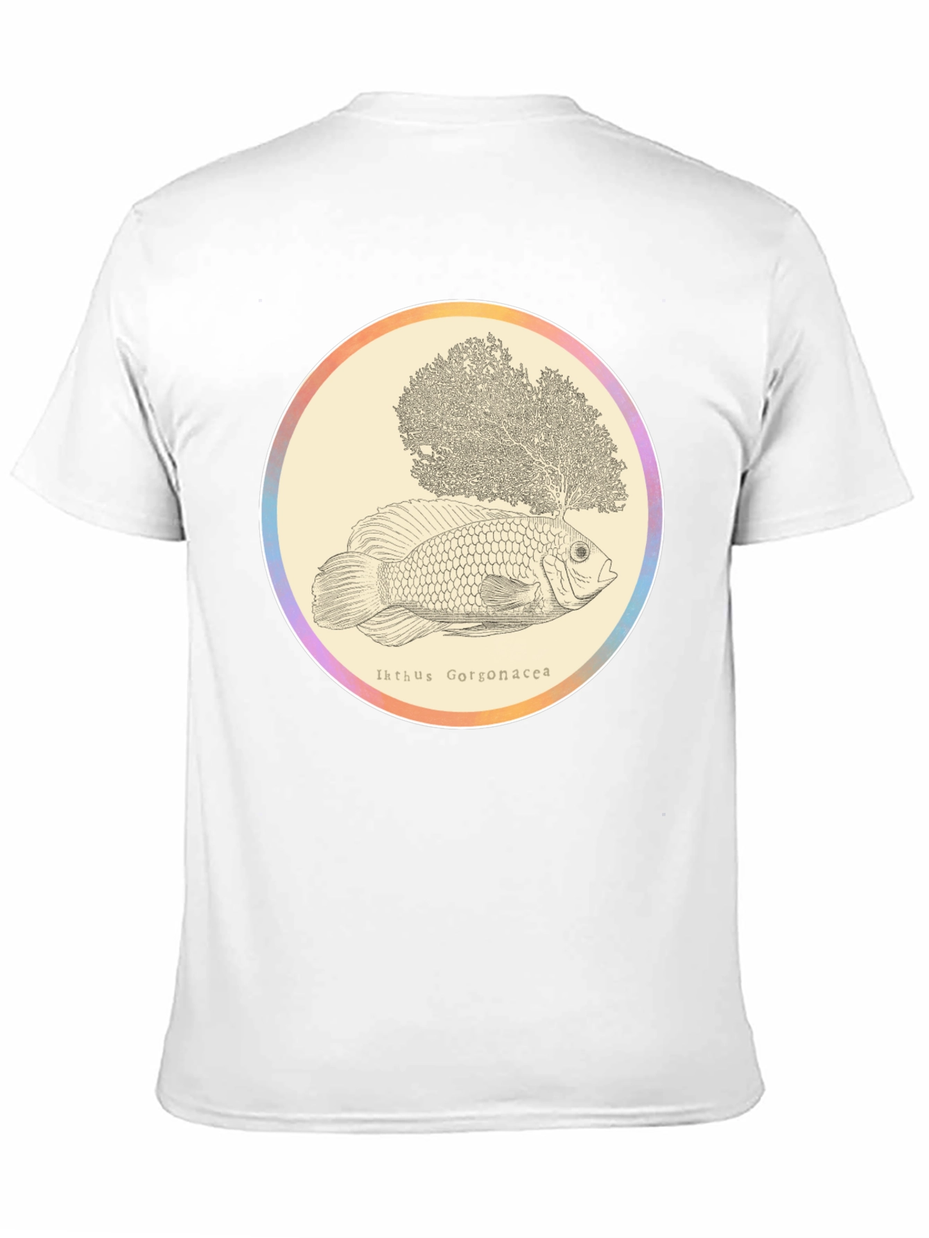 Ikhthus Gorgonacea Fish T-Shirt - Unique Graphic Tee