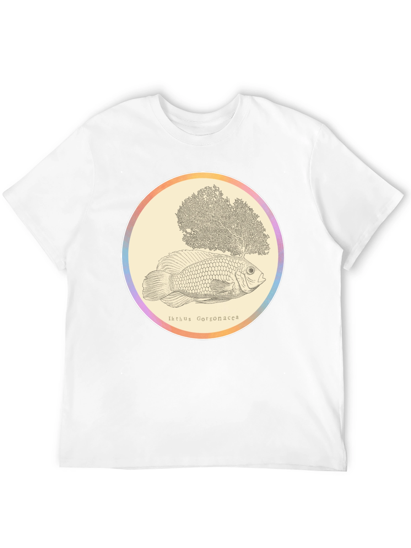 Ikhthus Gorgonacea Fish T-Shirt - Unique Graphic Tee