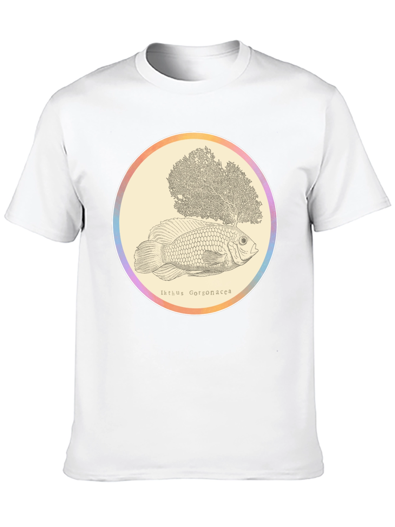 Ikhthus Gorgonacea Fish T-Shirt - Unique Graphic Tee