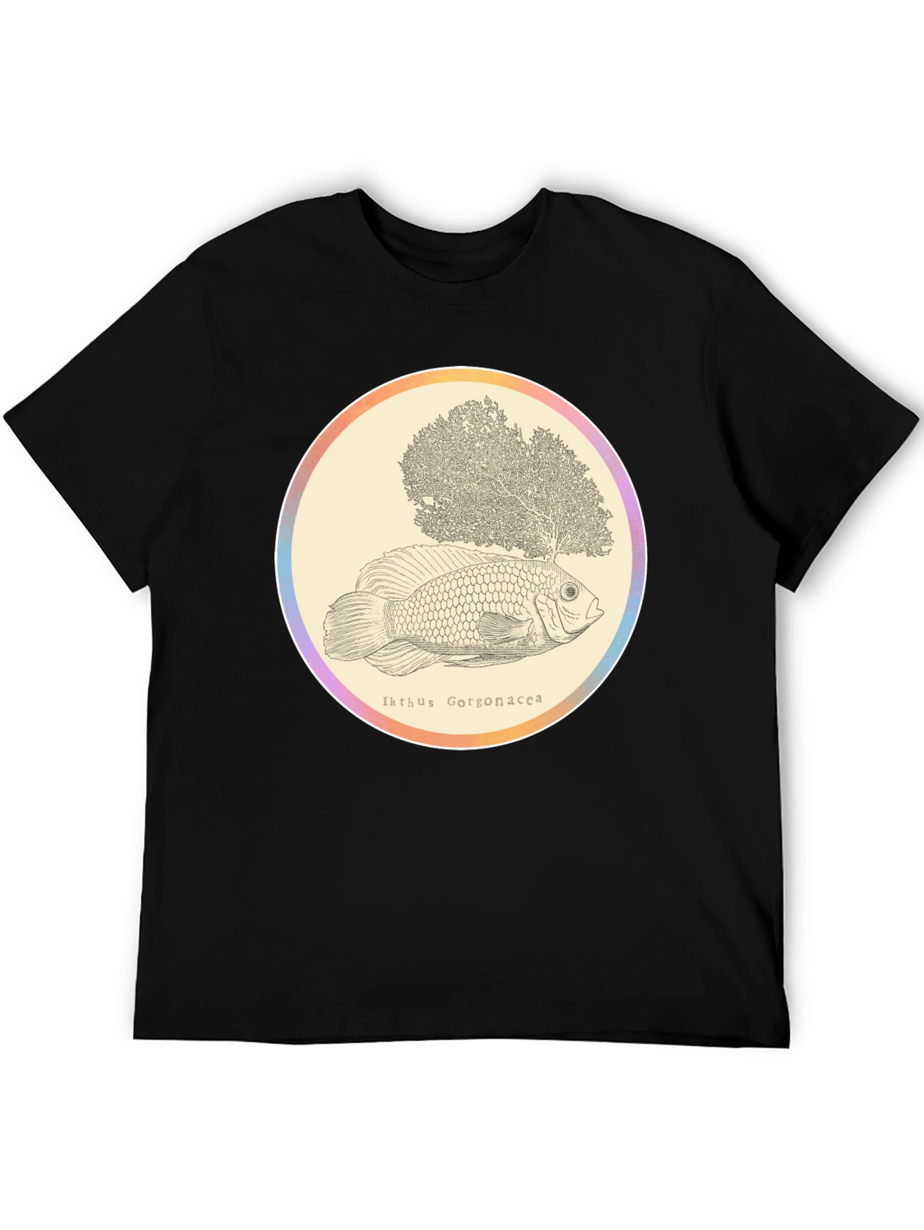 Ikhthus Gorgonacea Fish T-Shirt - Unique Graphic Tee