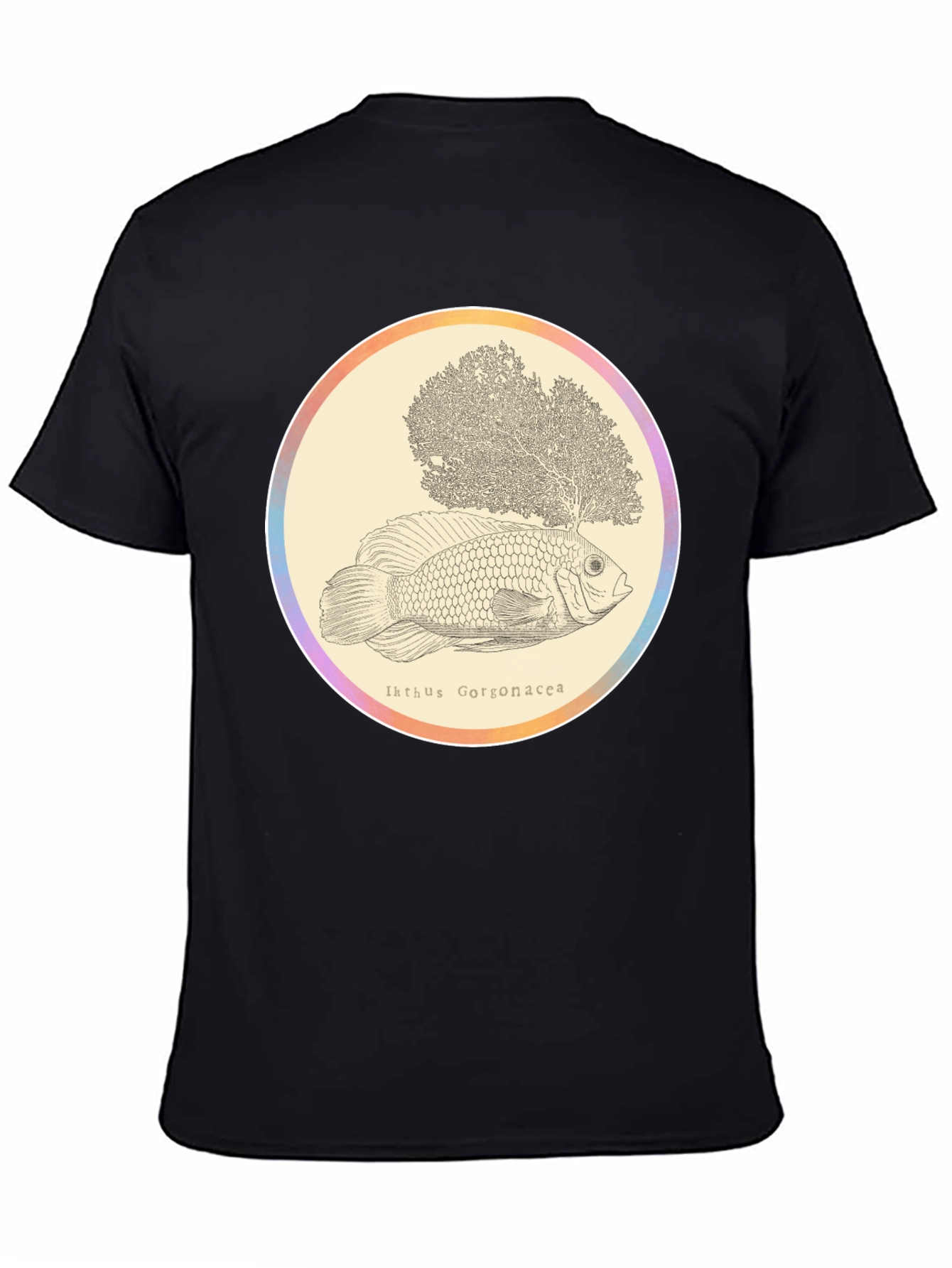 Ikhthus Gorgonacea Fish T-Shirt - Unique Graphic Tee