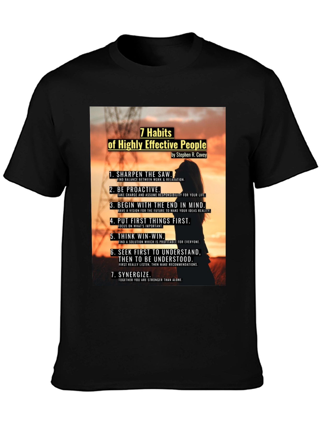 7 Habits of Highly Effective People Graphic T-Shirt