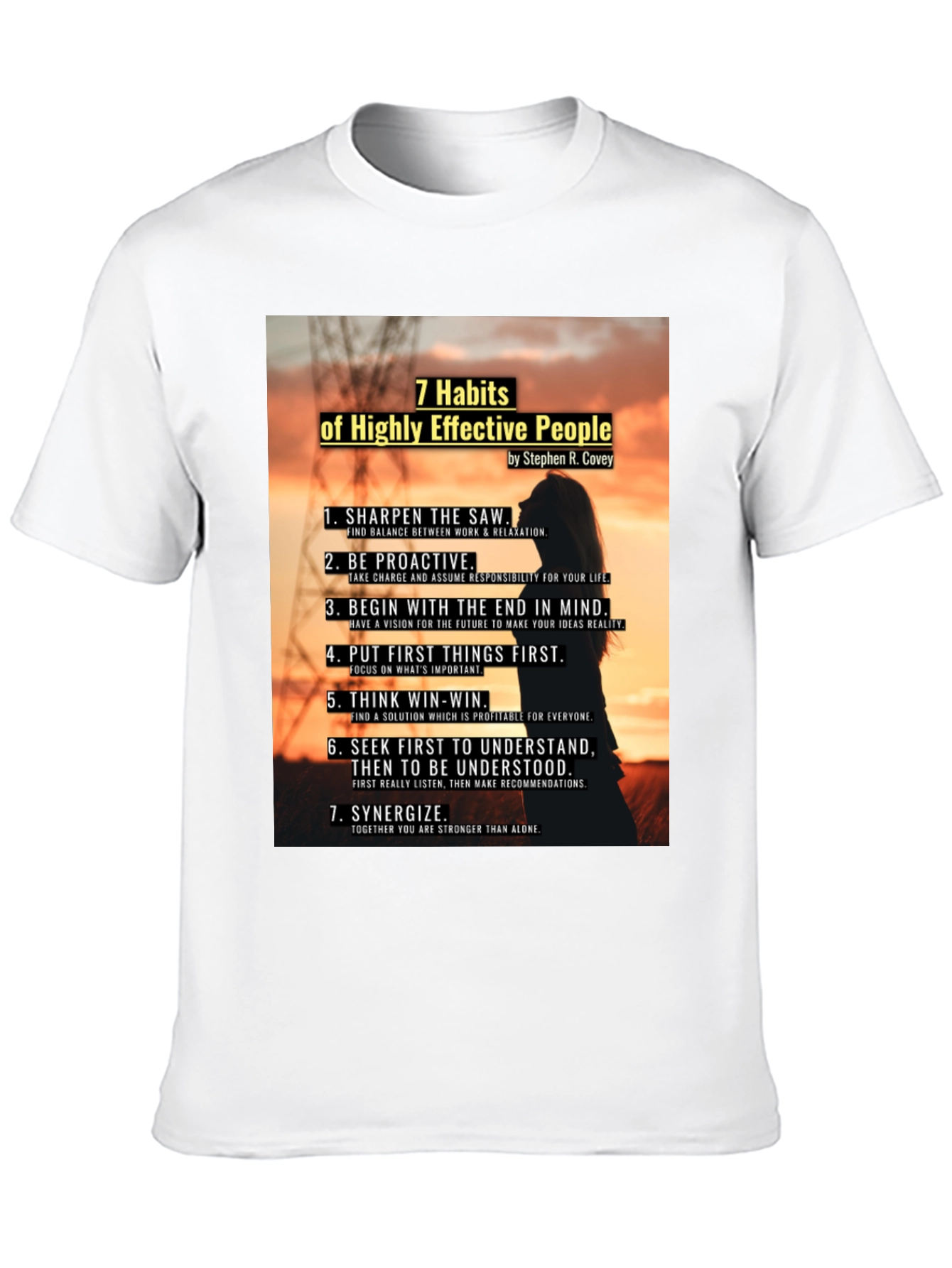 7 Habits of Highly Effective People Graphic T-Shirt