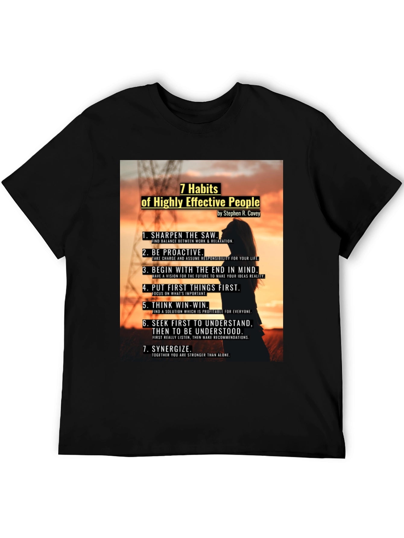 7 Habits of Highly Effective People Graphic T-Shirt
