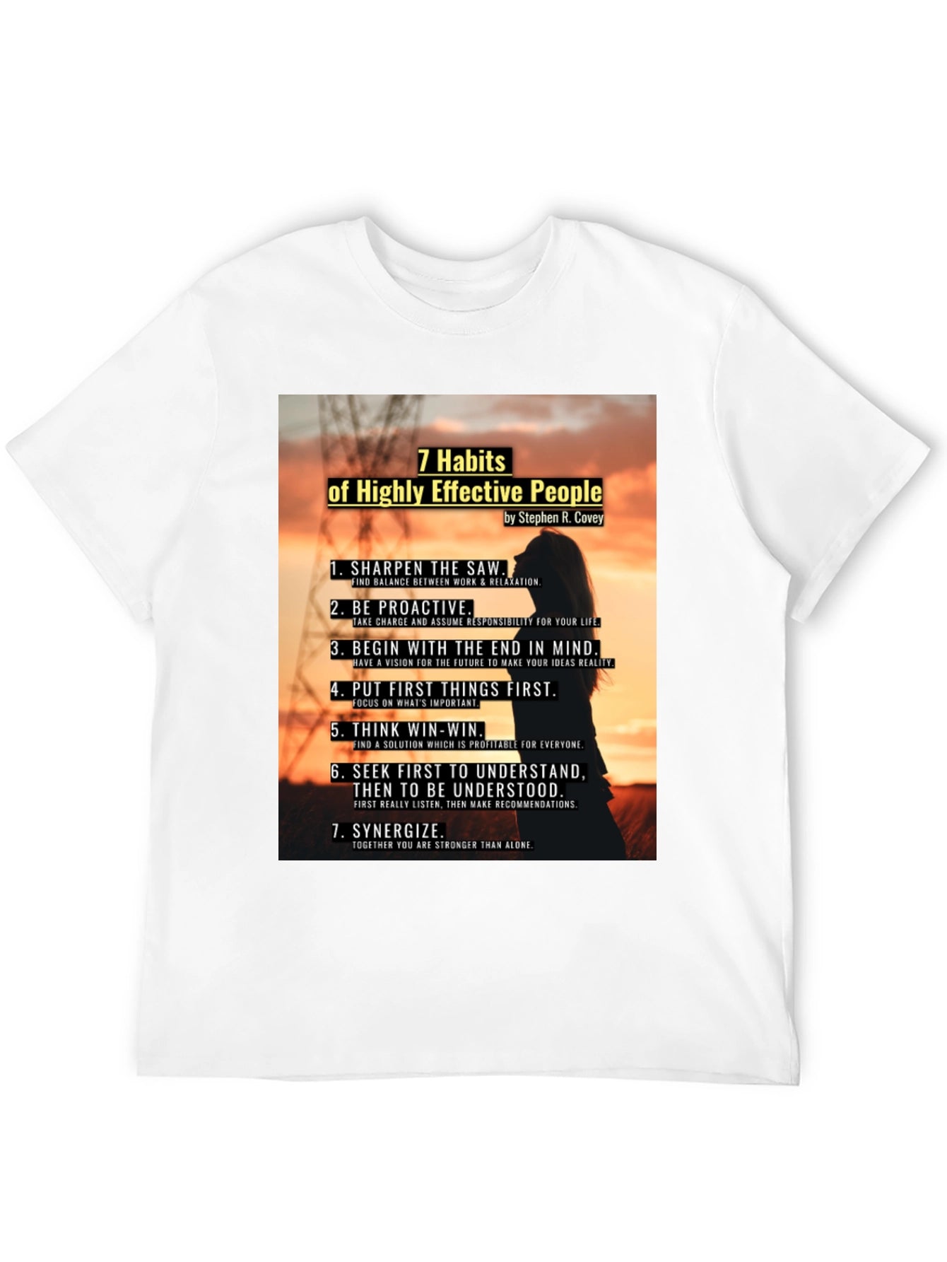 7 Habits of Highly Effective People Graphic T-Shirt