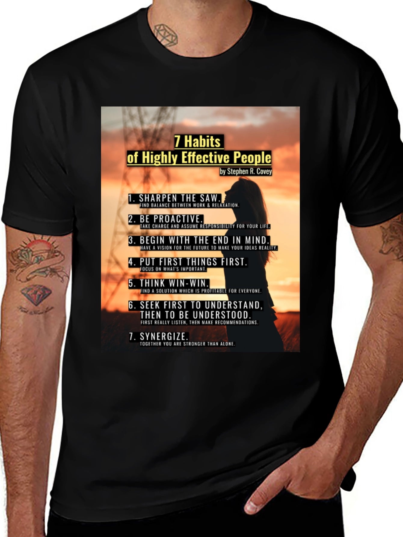 7 Habits of Highly Effective People Graphic T-Shirt