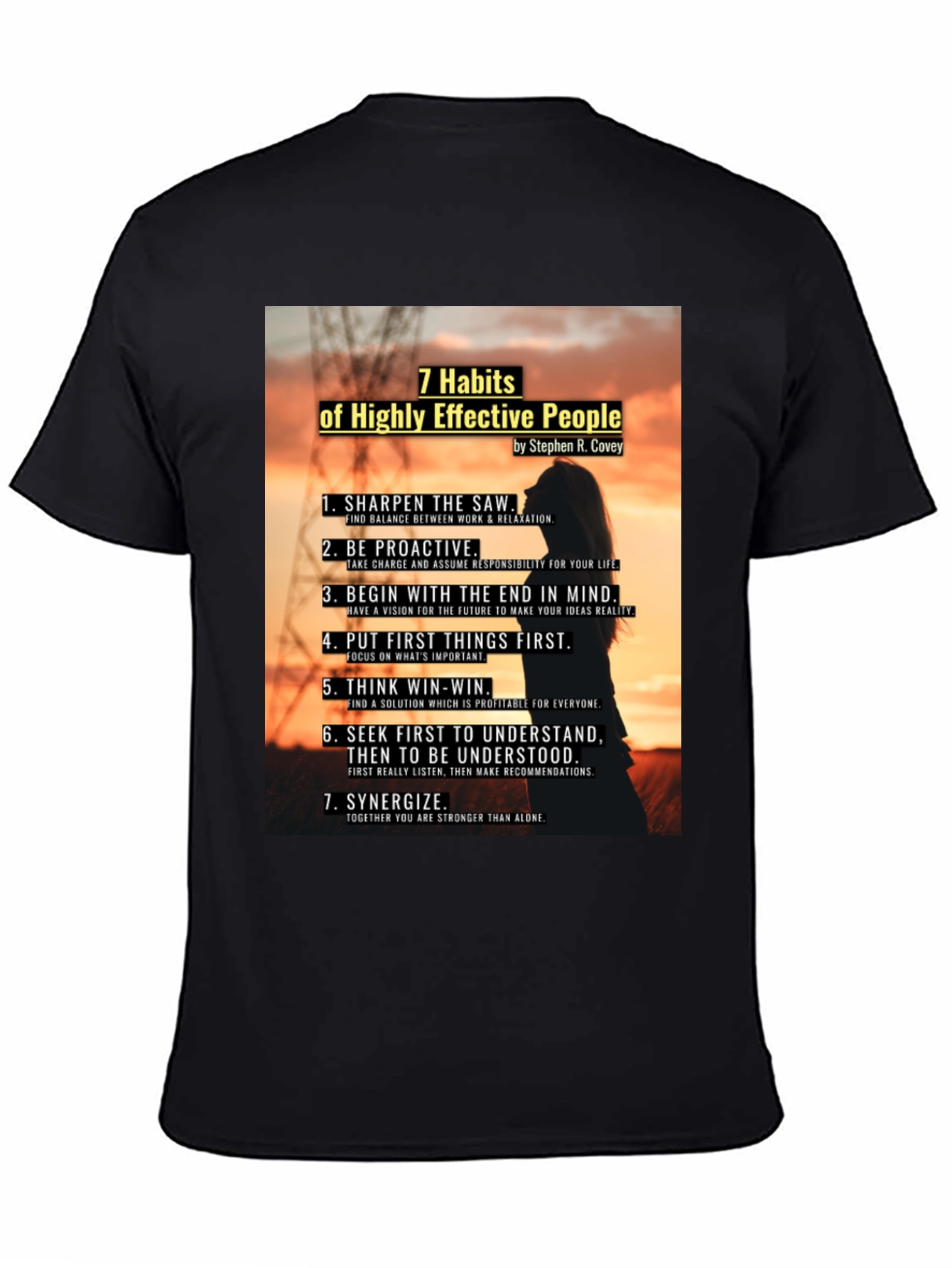 7 Habits of Highly Effective People Graphic T-Shirt