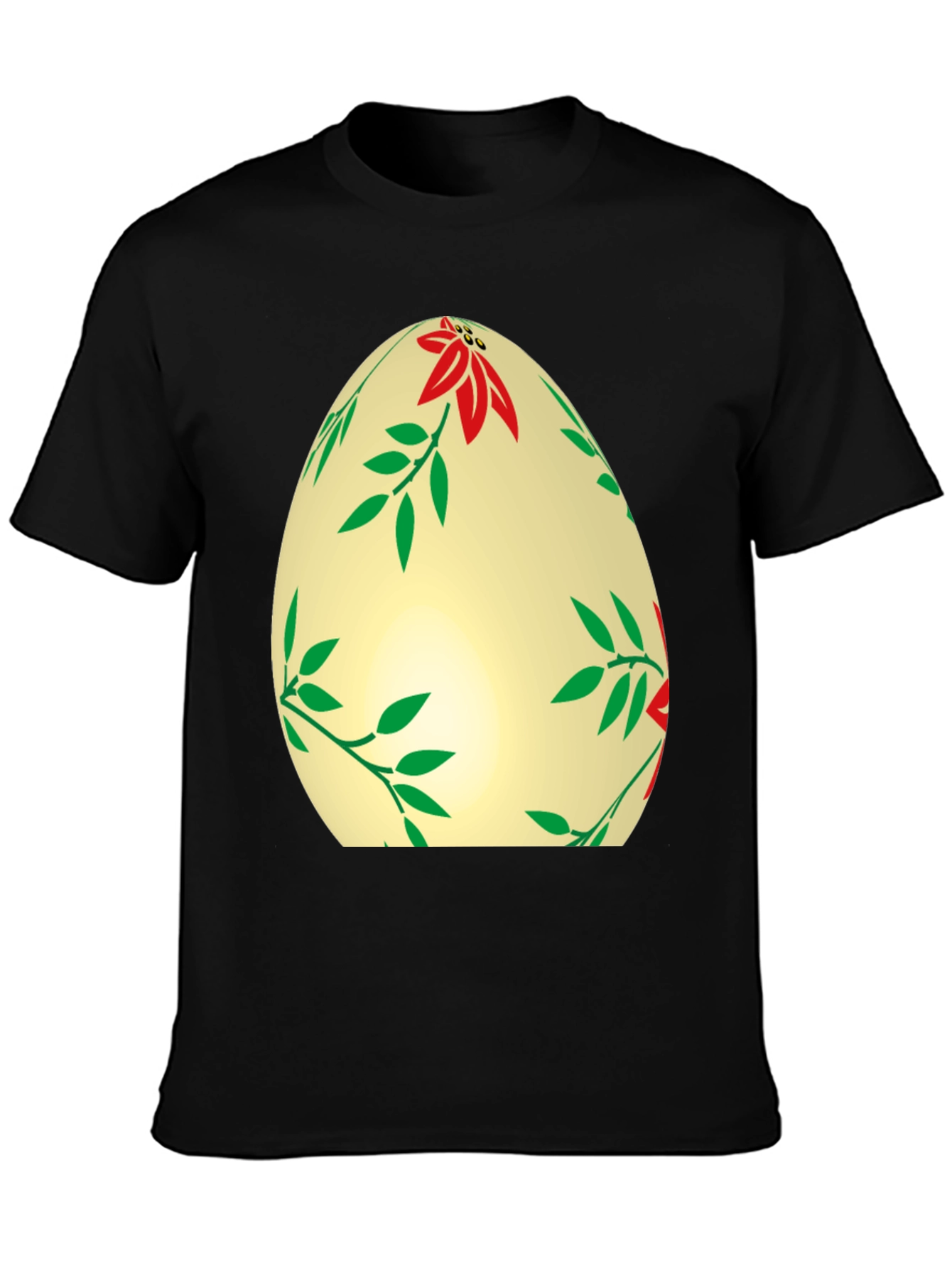 Floral Easter Egg T-Shirt - Festive Holiday Apparel