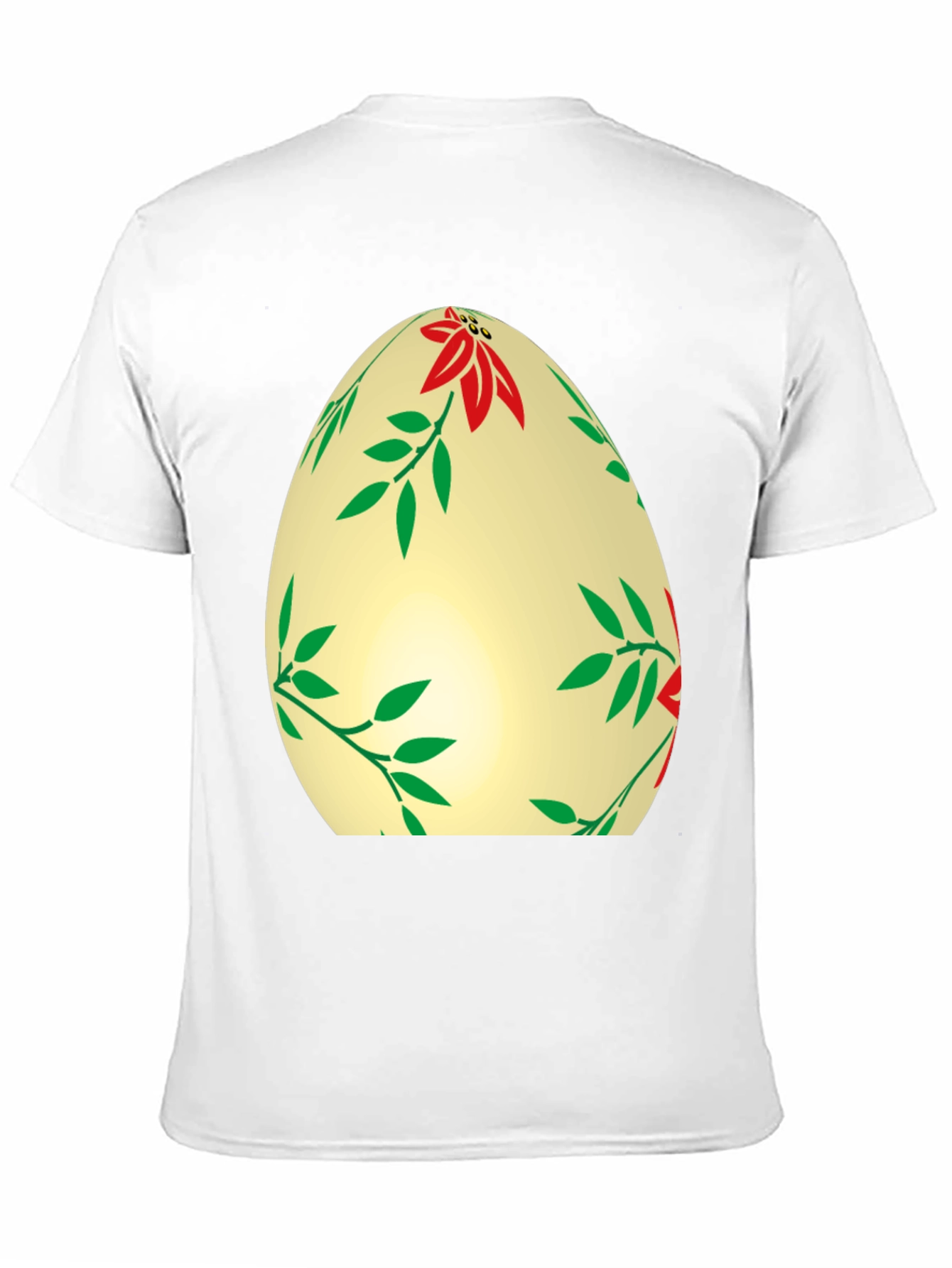 Floral Easter Egg T-Shirt - Festive Holiday Apparel