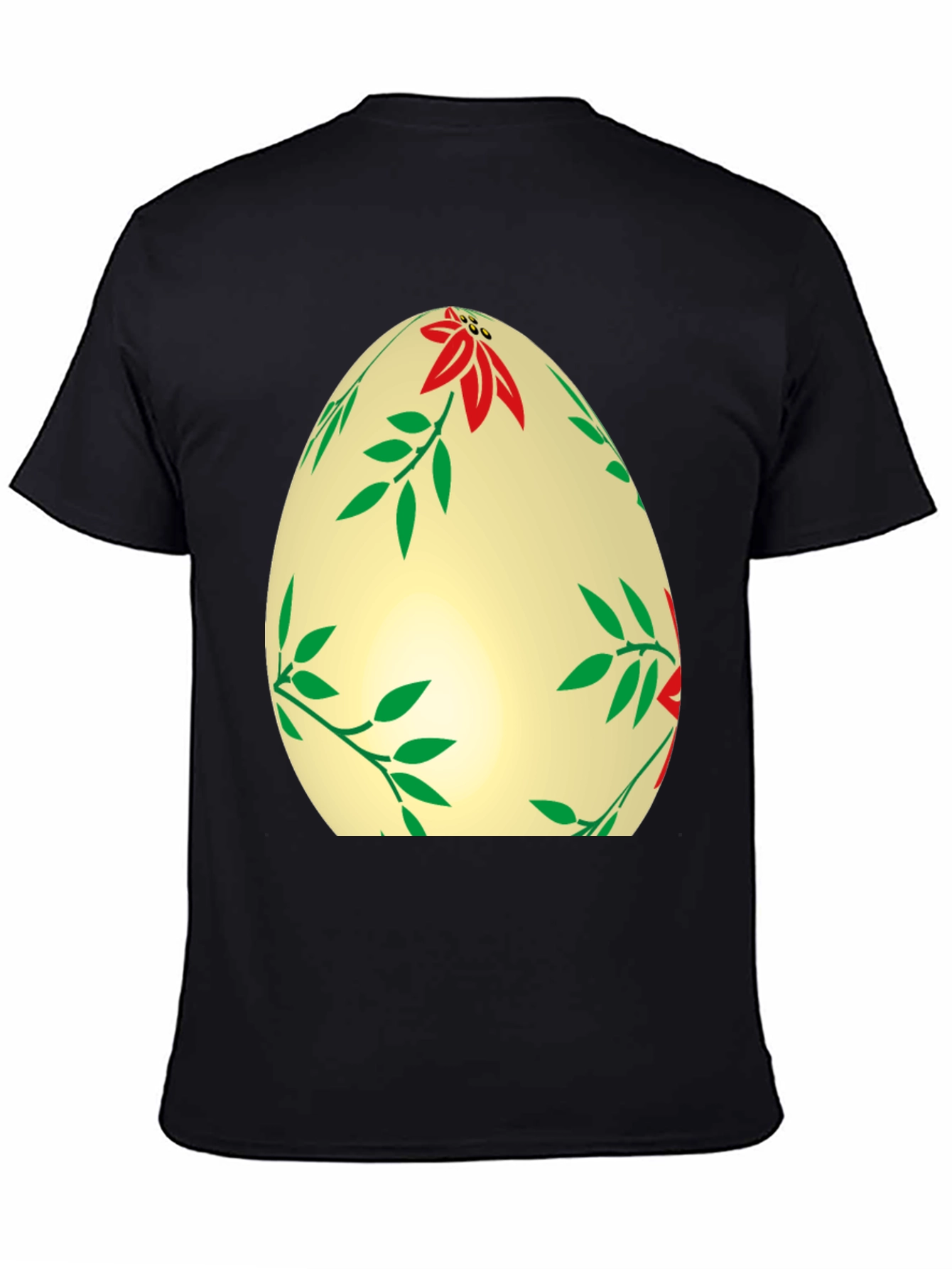 Floral Easter Egg T-Shirt - Festive Holiday Apparel