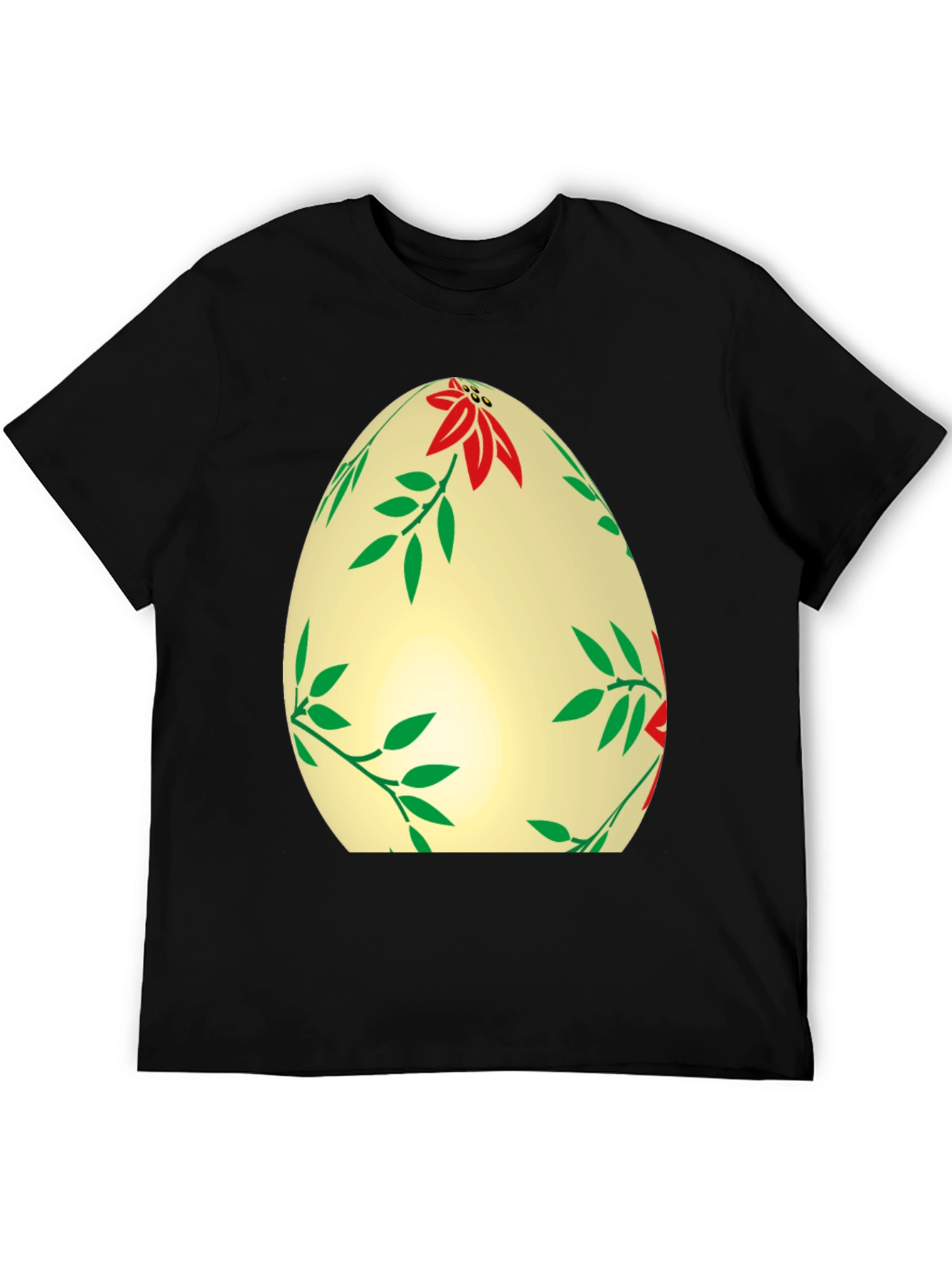 Floral Easter Egg T-Shirt - Festive Holiday Apparel
