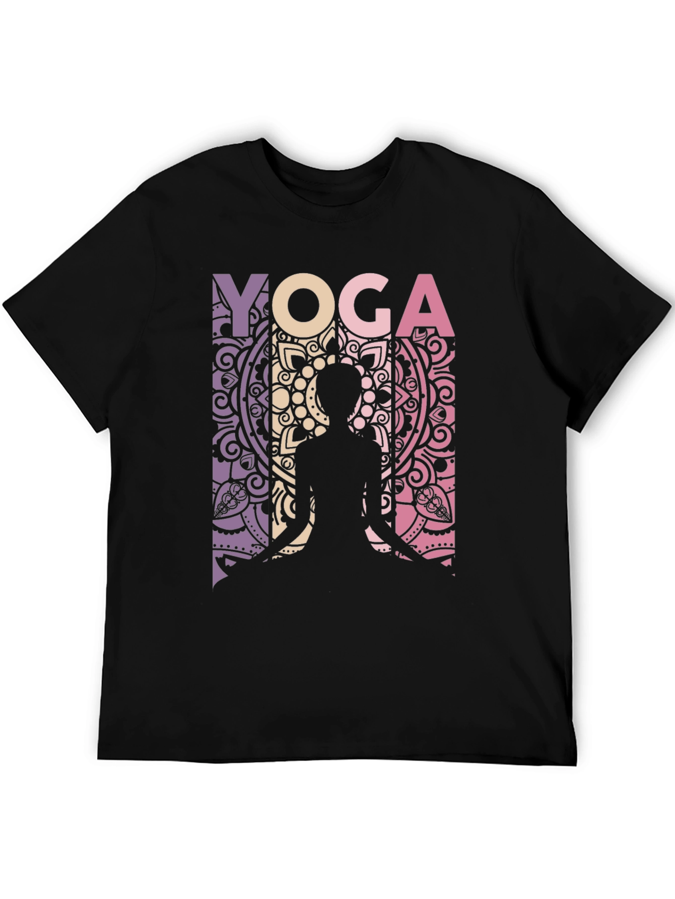 Yoga Mandala Graphic Tee - Relaxed Fit