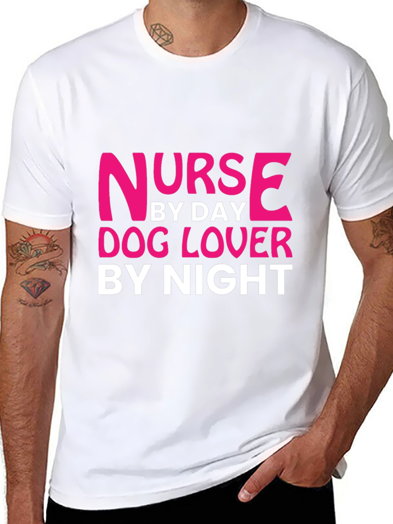 Nurse By Day Dog Lover By Night T-Shirt