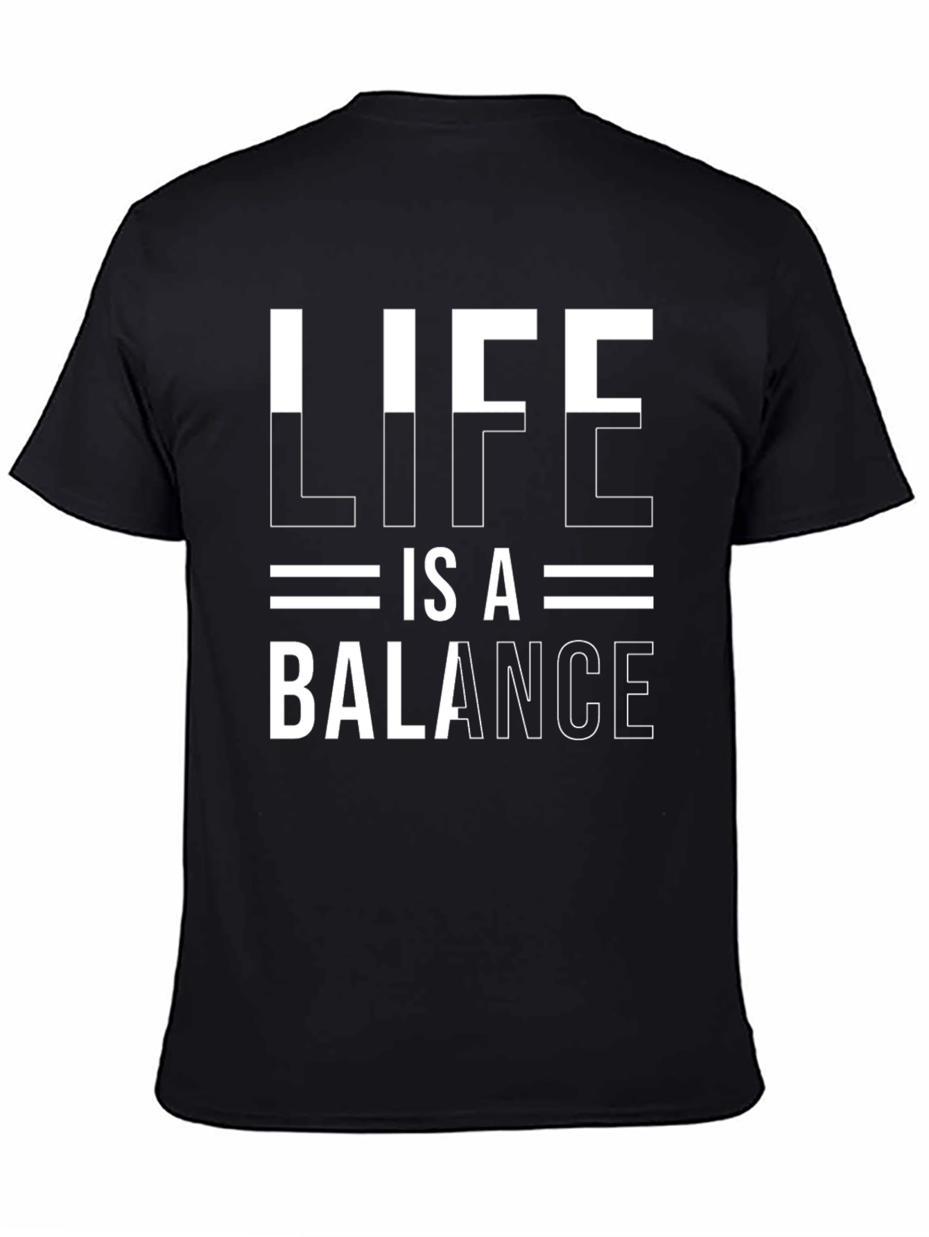 Life is a Balance Graphic Tee - Black