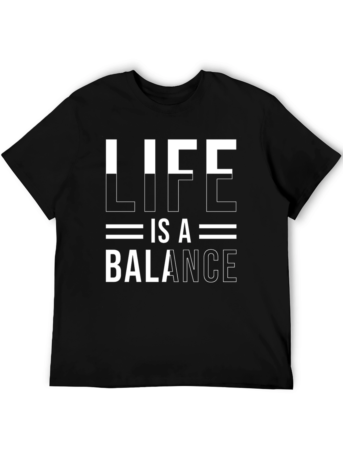 Life is a Balance Graphic Tee - Black