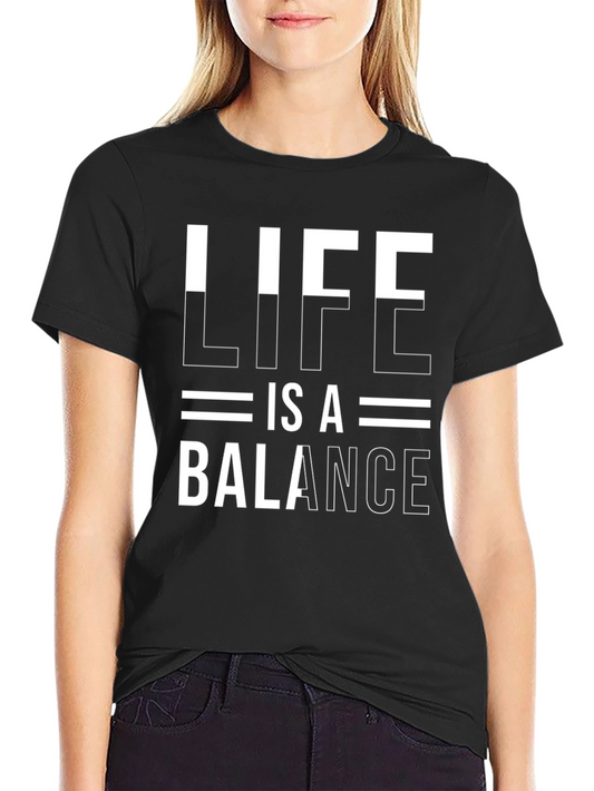 Life is a Balance Graphic Tee - Black
