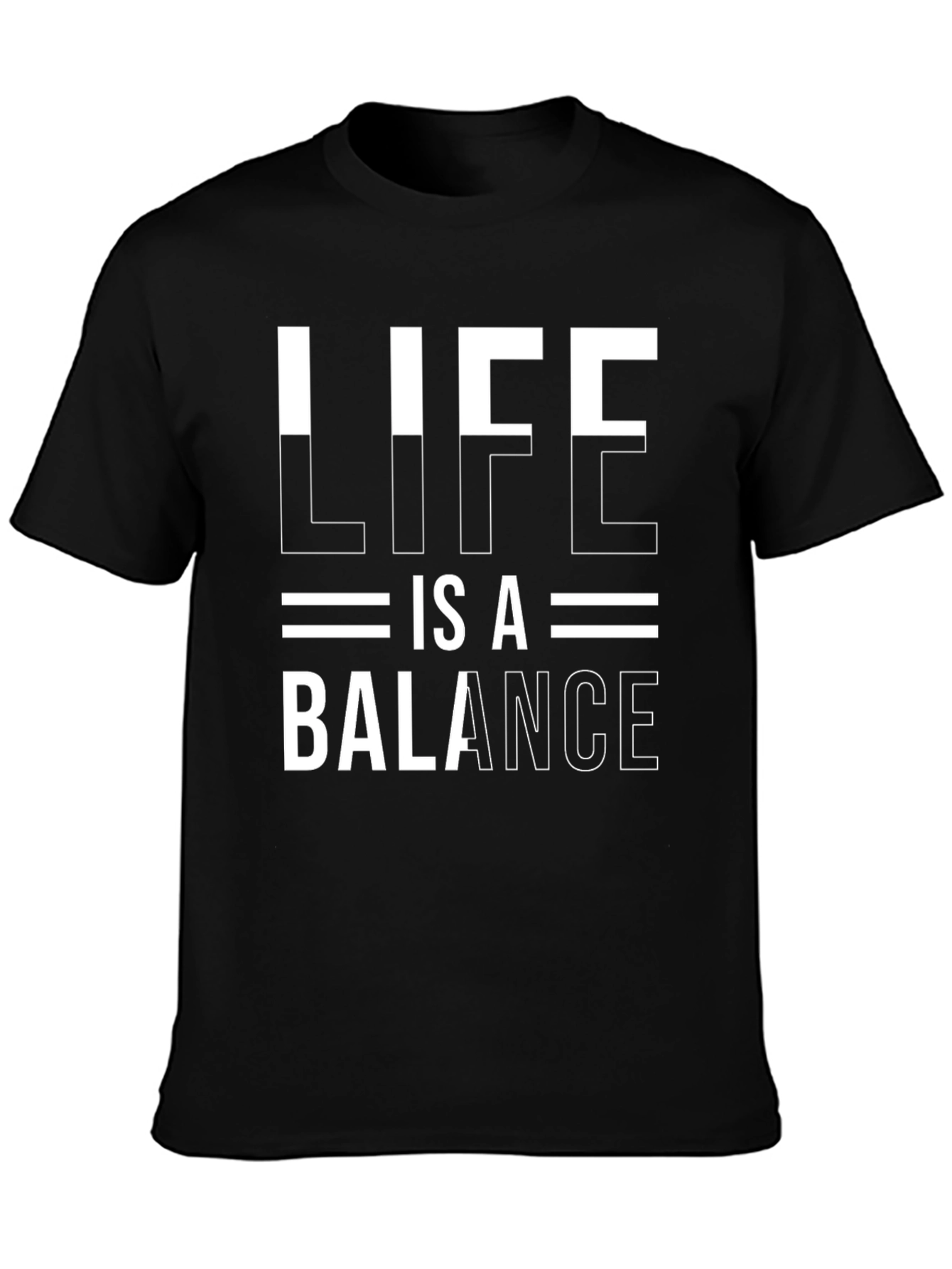 Life is a Balance Graphic Tee - Black