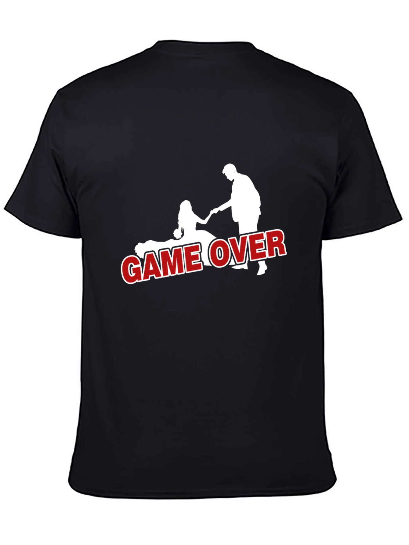 Game Over T-Shirt - Groom and Bride Novelty Tee
