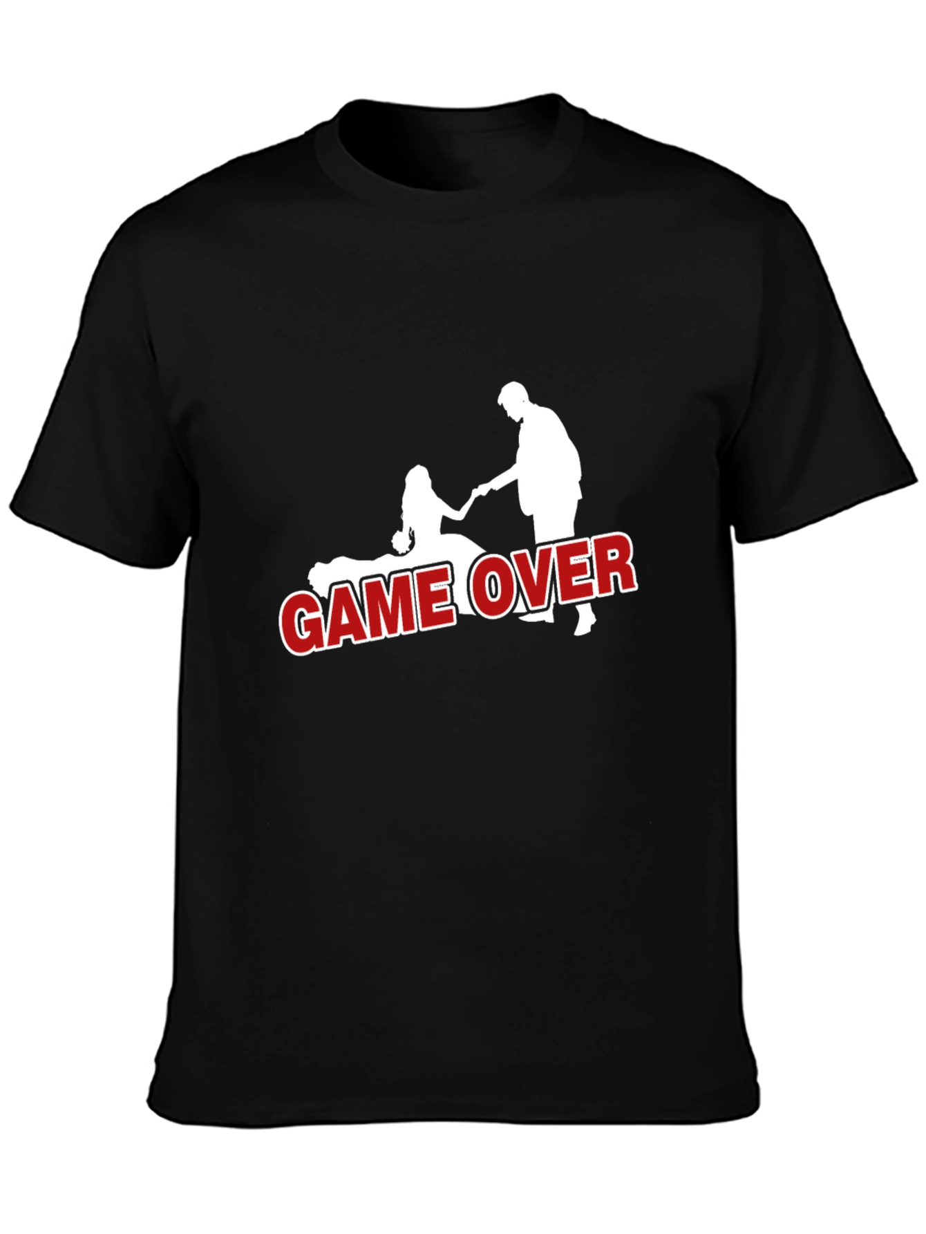 Game Over T-Shirt - Groom and Bride Novelty Tee