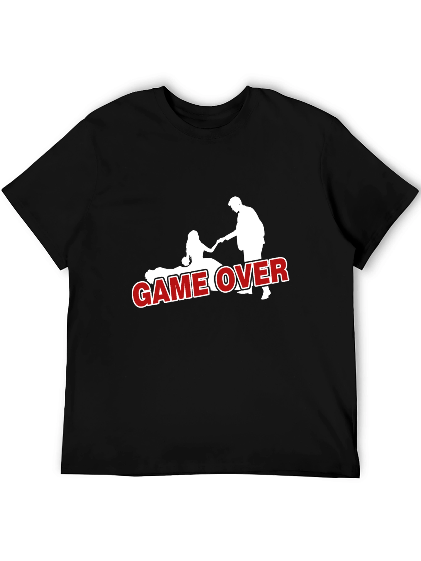 Game Over T-Shirt - Groom and Bride Novelty Tee