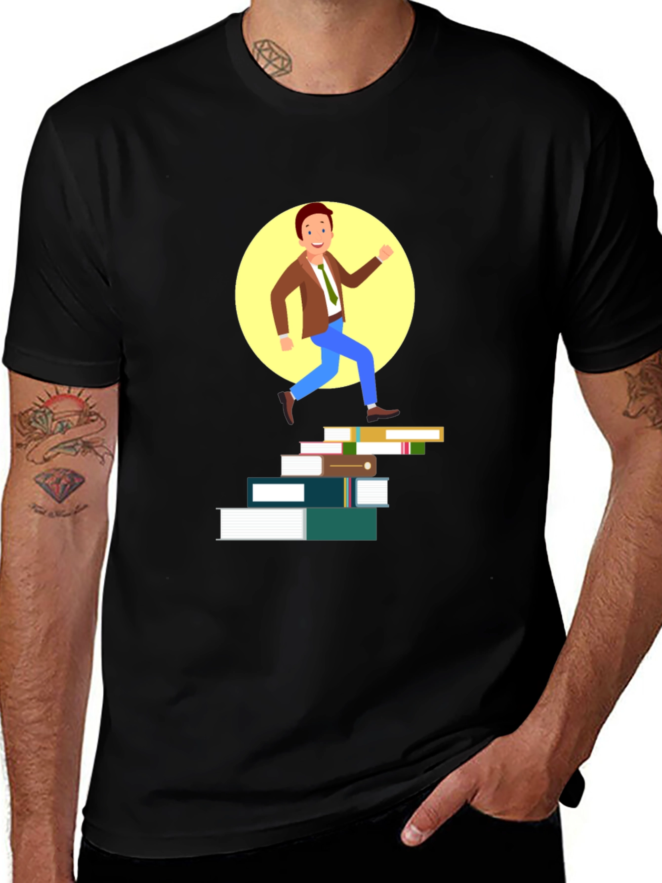 Bookworm Ascent Graphic Tee - Black